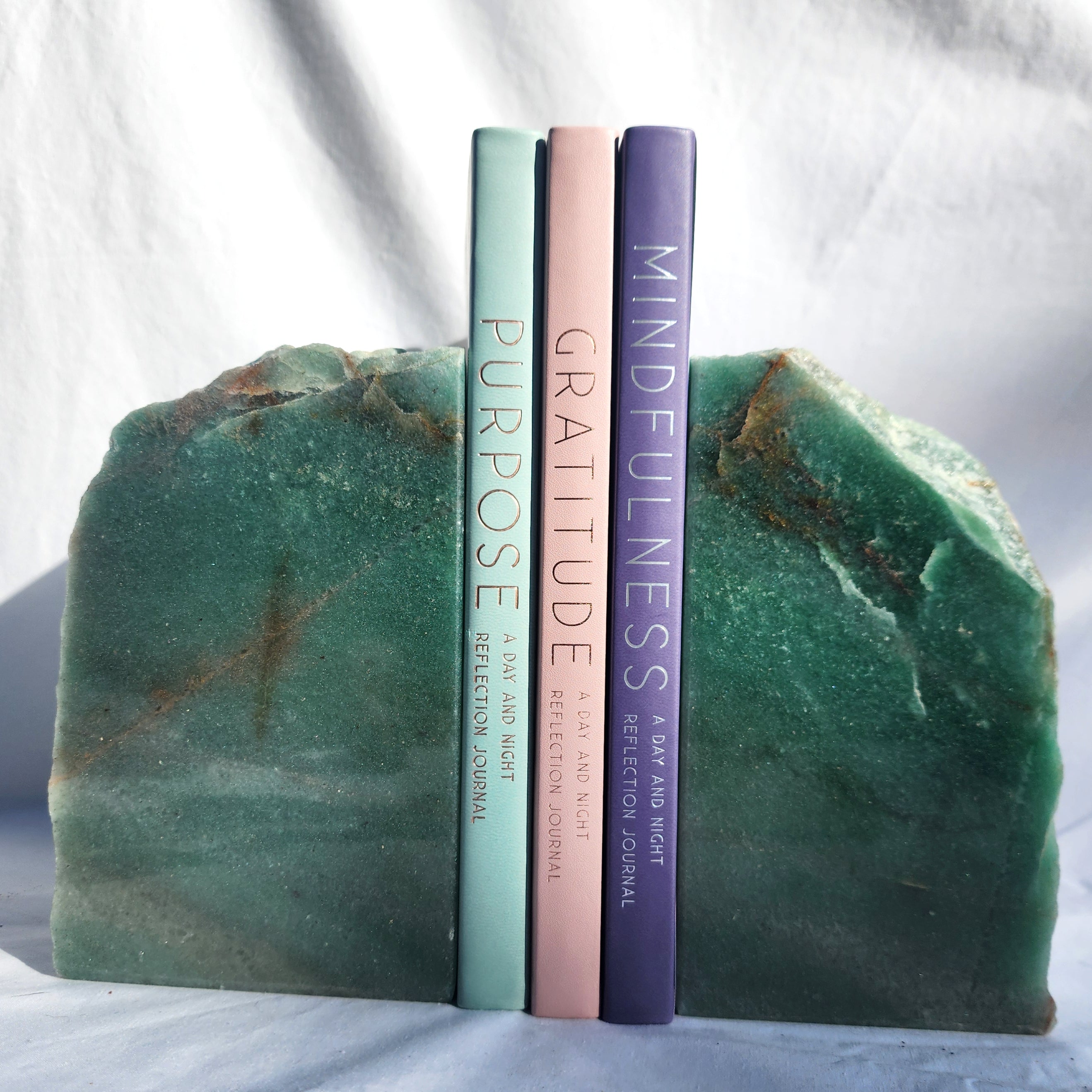 Green Aventurine Book Ends (Pair)