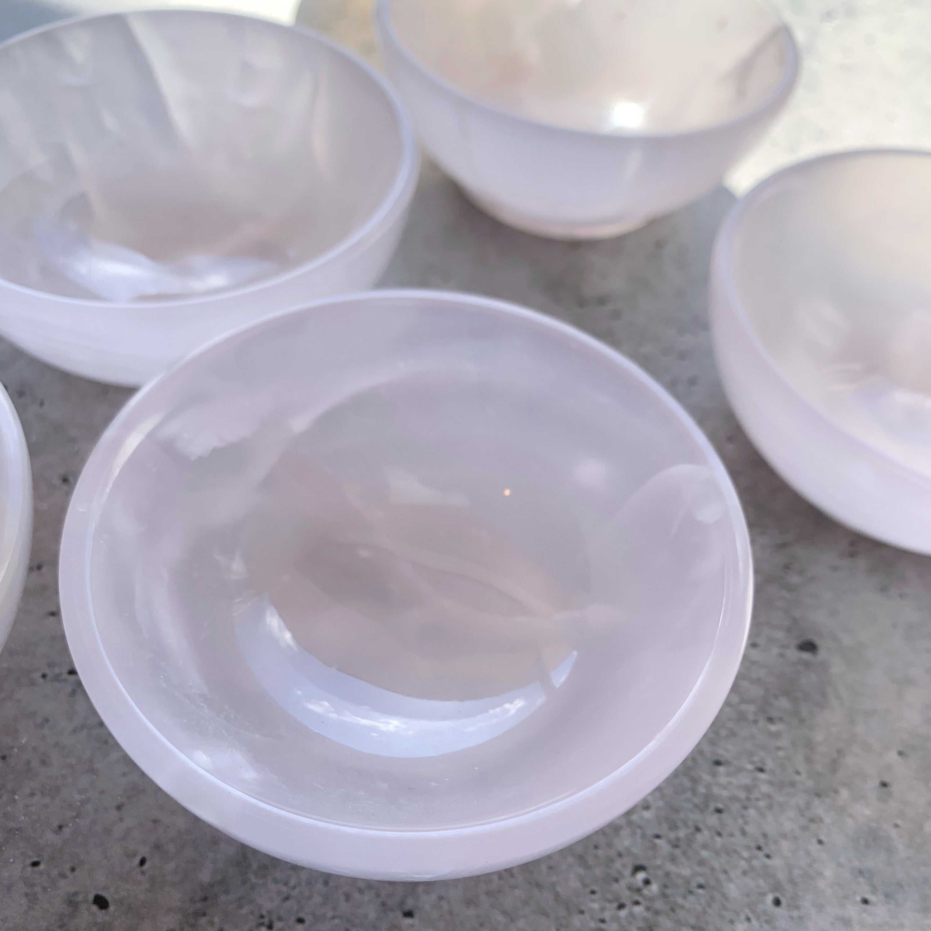 Pink Mangano Calcite Bowl