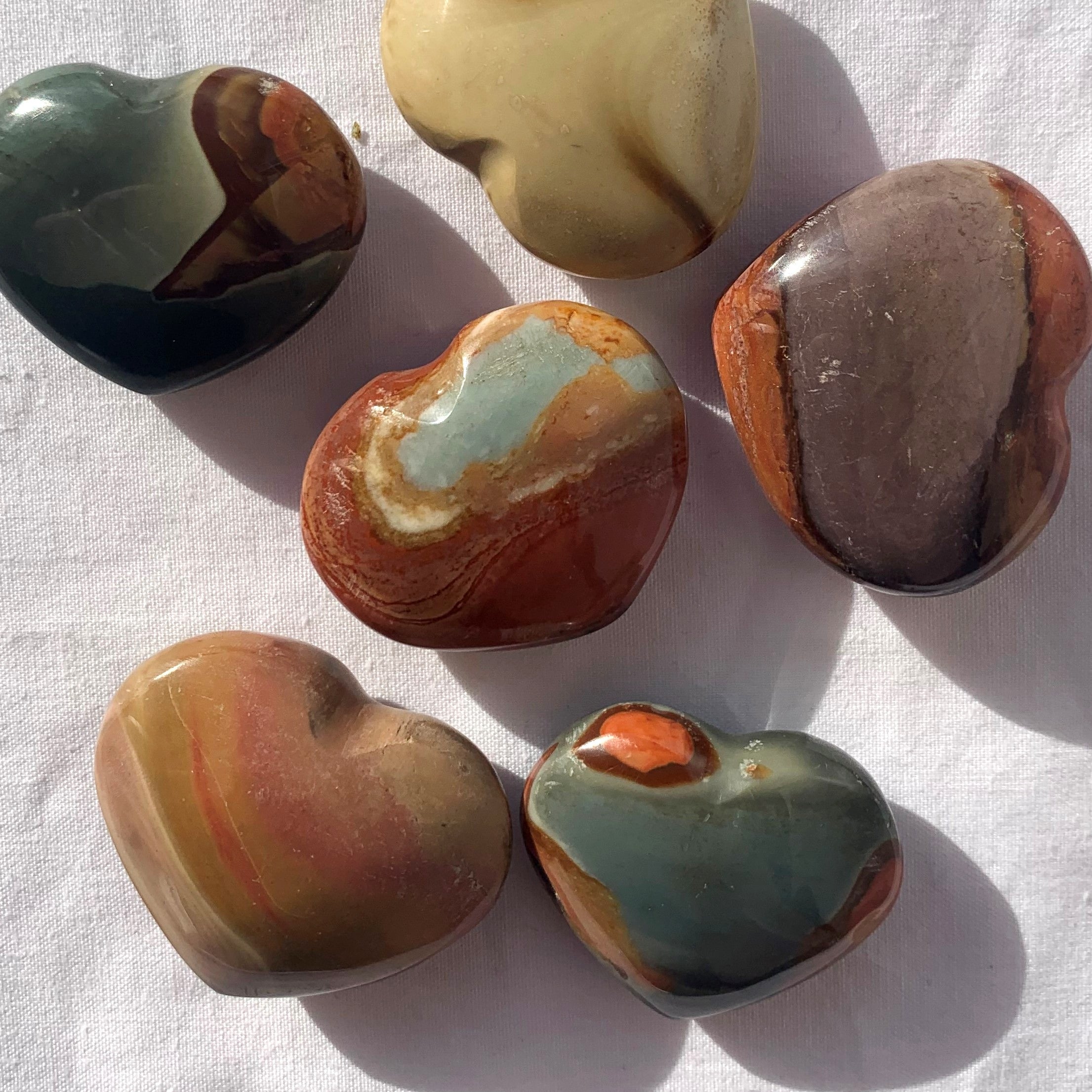 Polychrome Jasper Heart | Mini