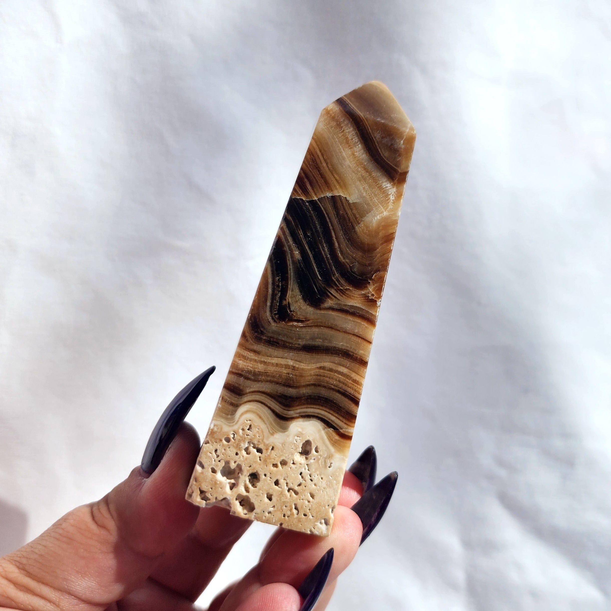 Chocolate Calcite aka Brown Aragonite Point