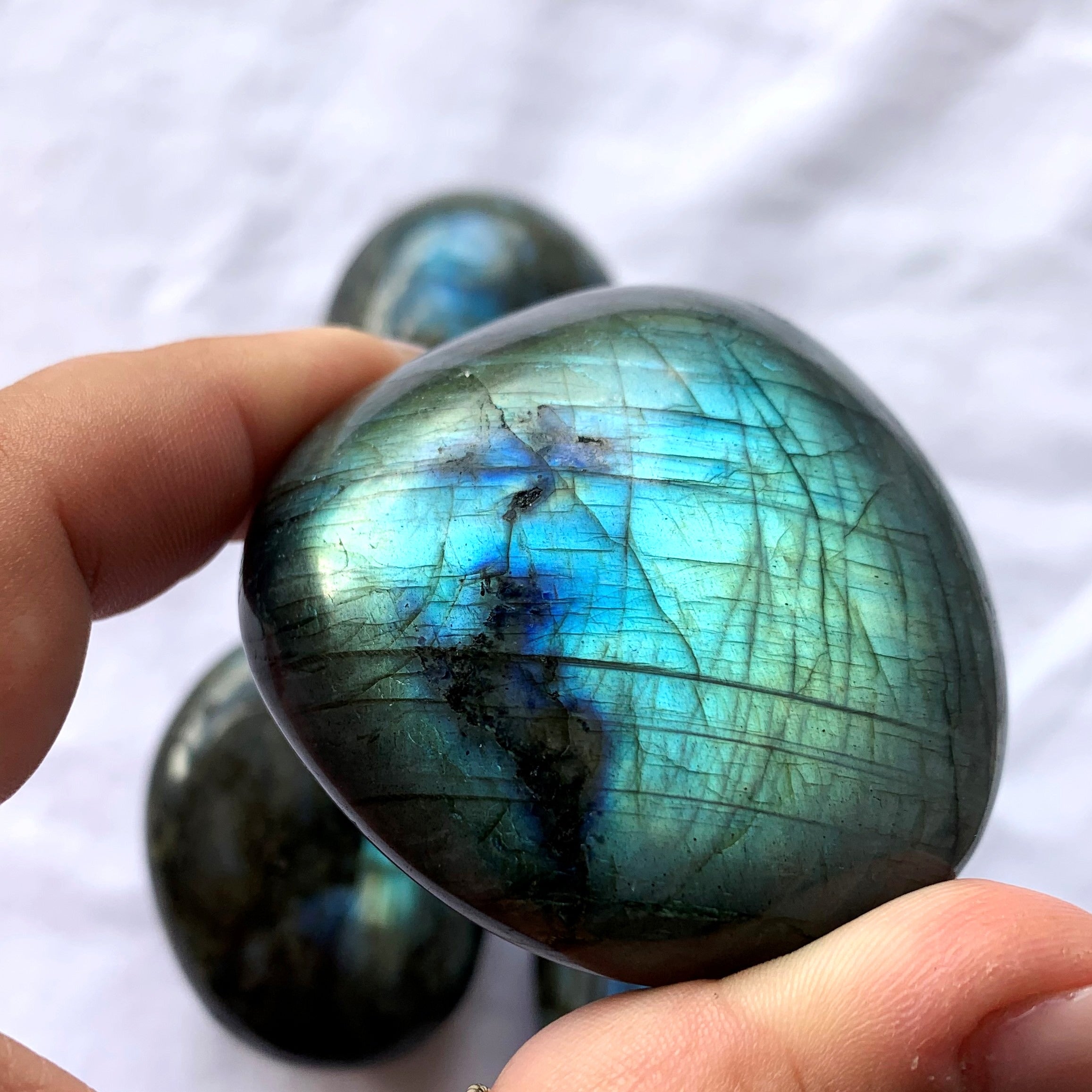 Labradorite Palm Stone | X-Large