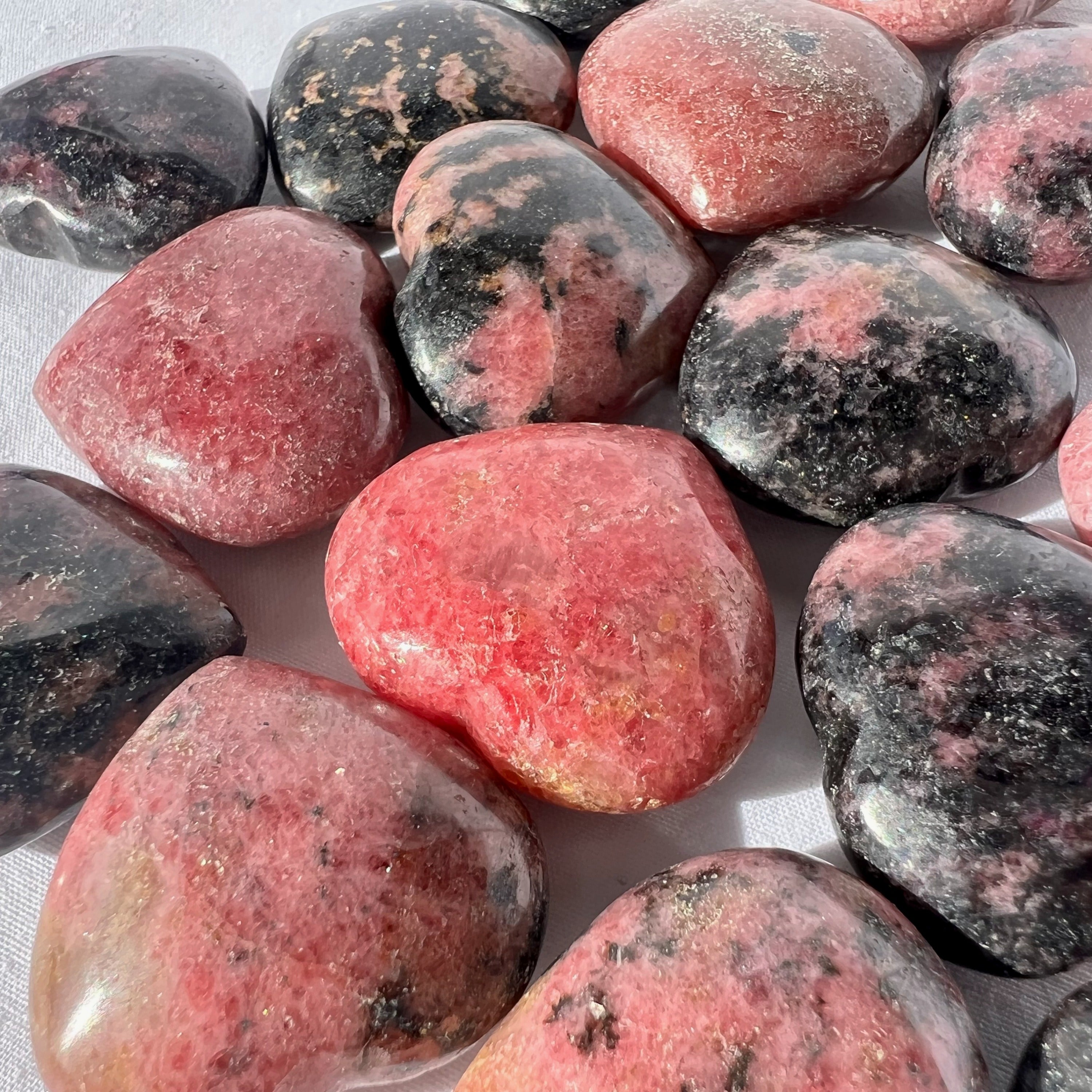 Rhodonite Hearts | Mini
