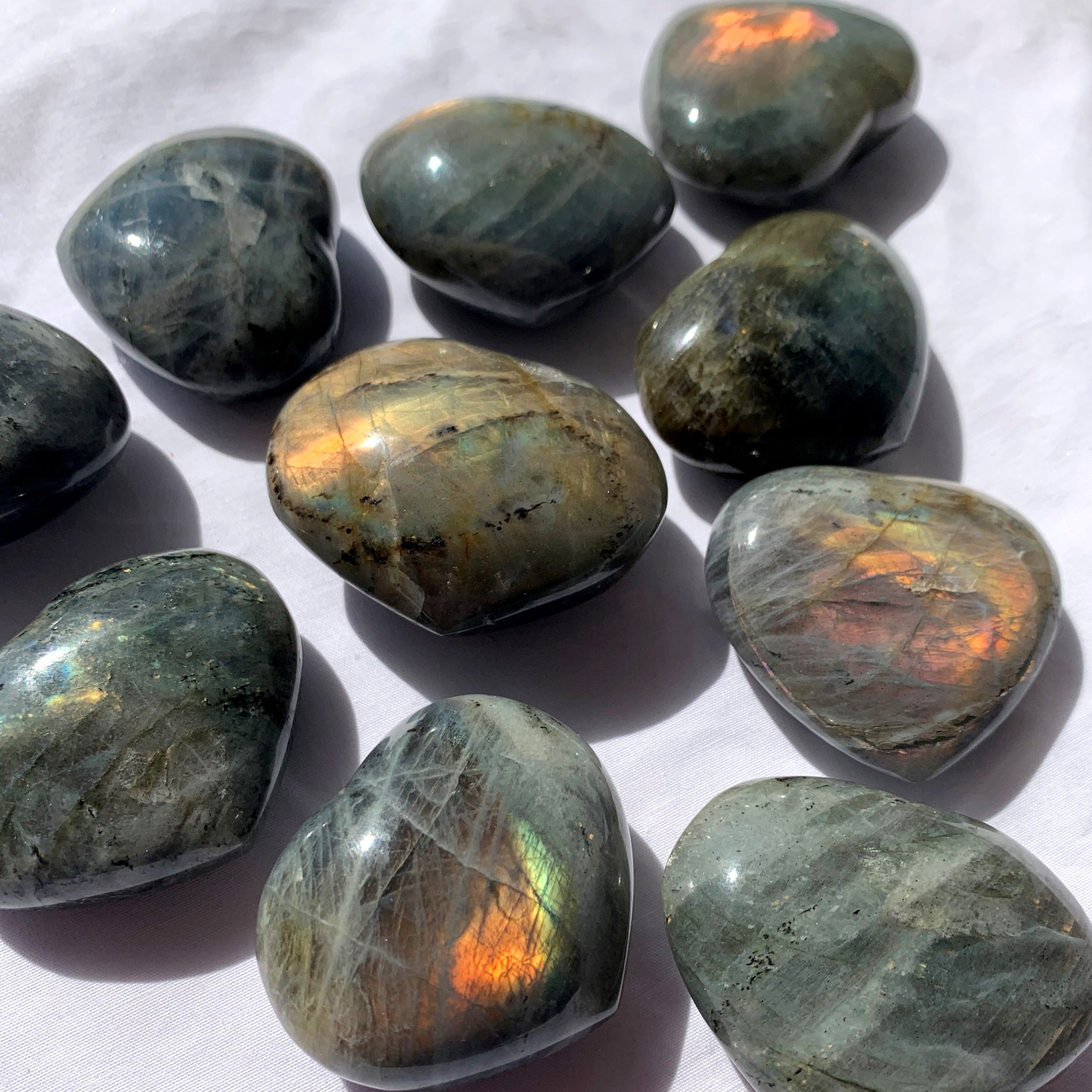 Labradorite Heart | Medium