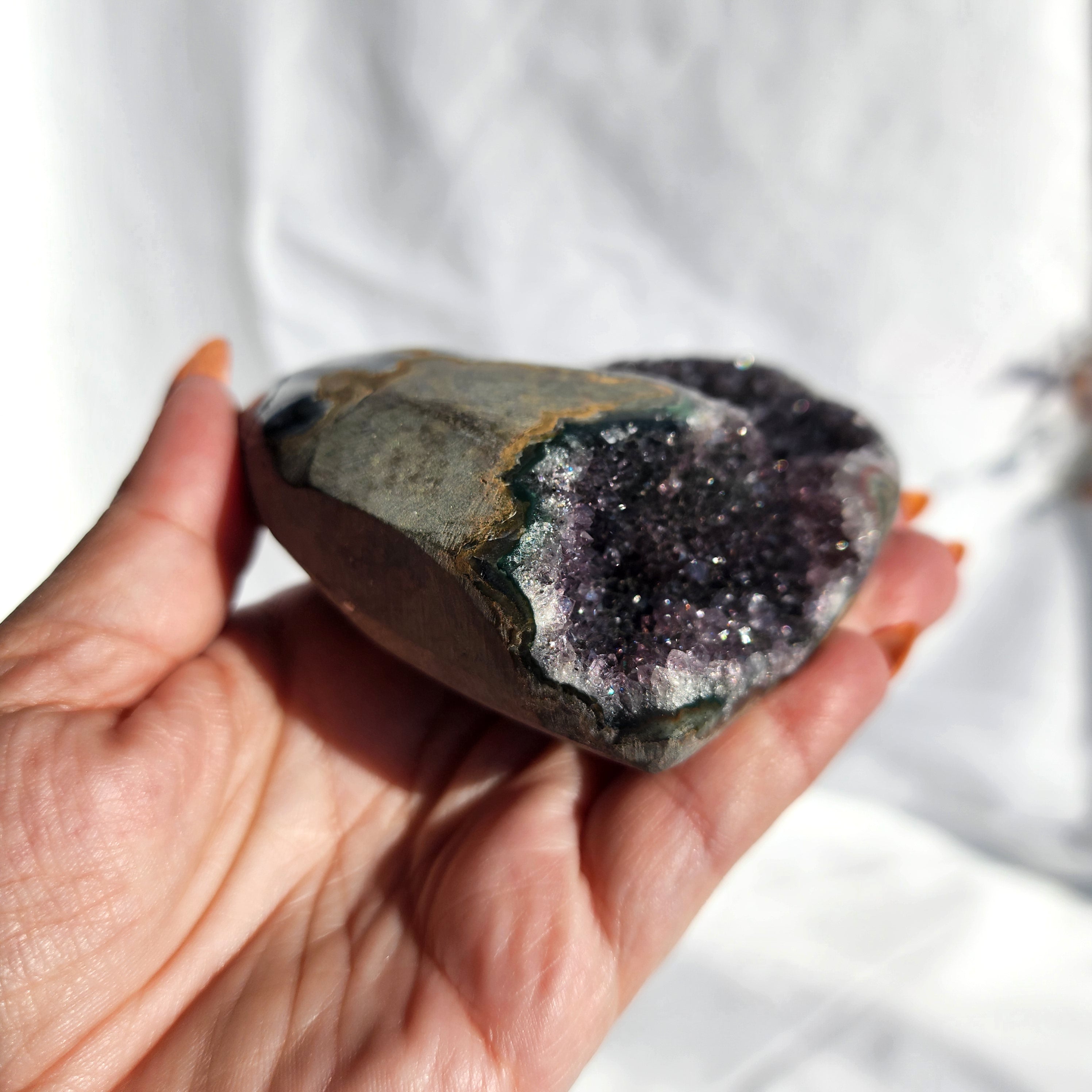 Amethyst Heart Cluster
