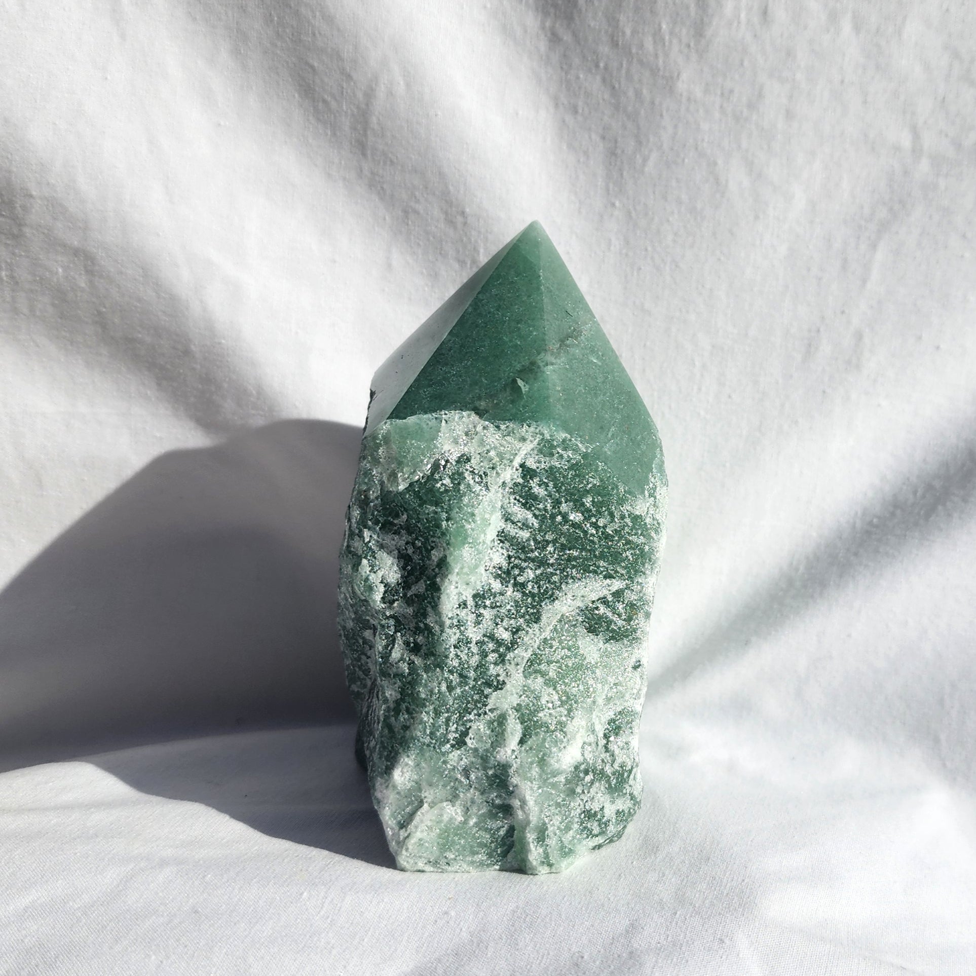Green Aventurine Flat Base Polished Point