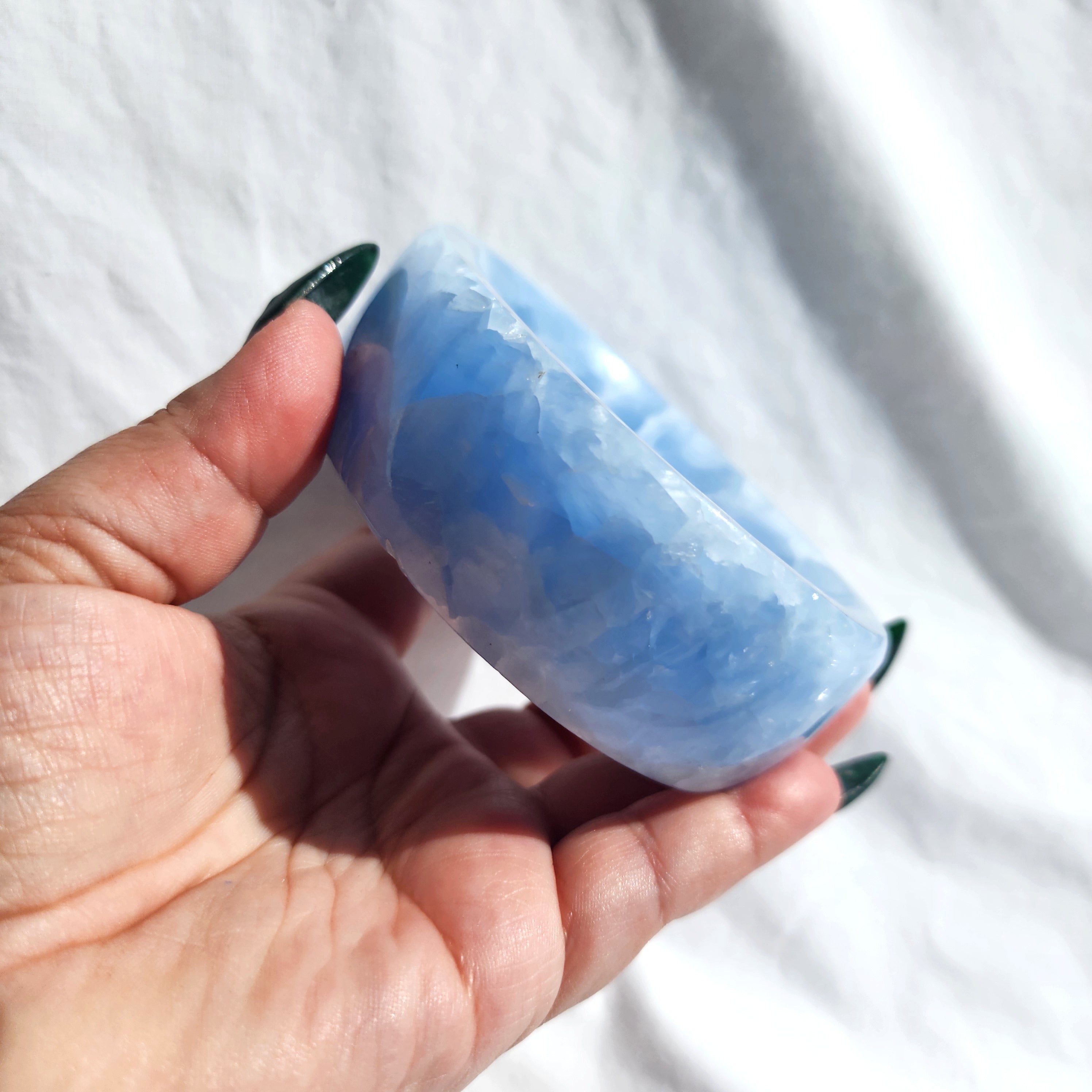 Blue Calcite Dish
