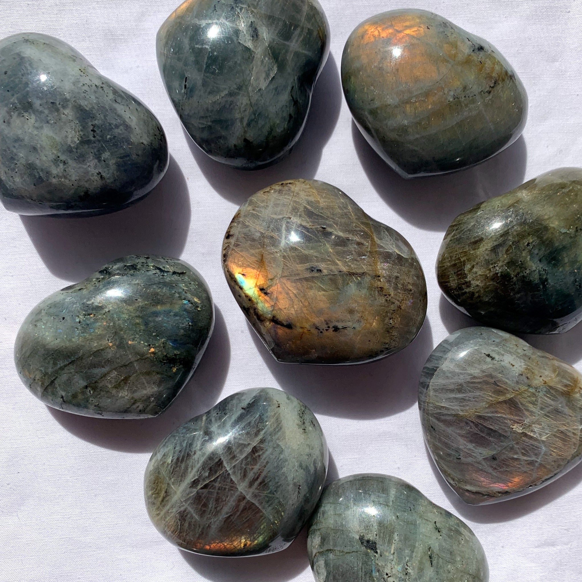 Labradorite Heart | Medium