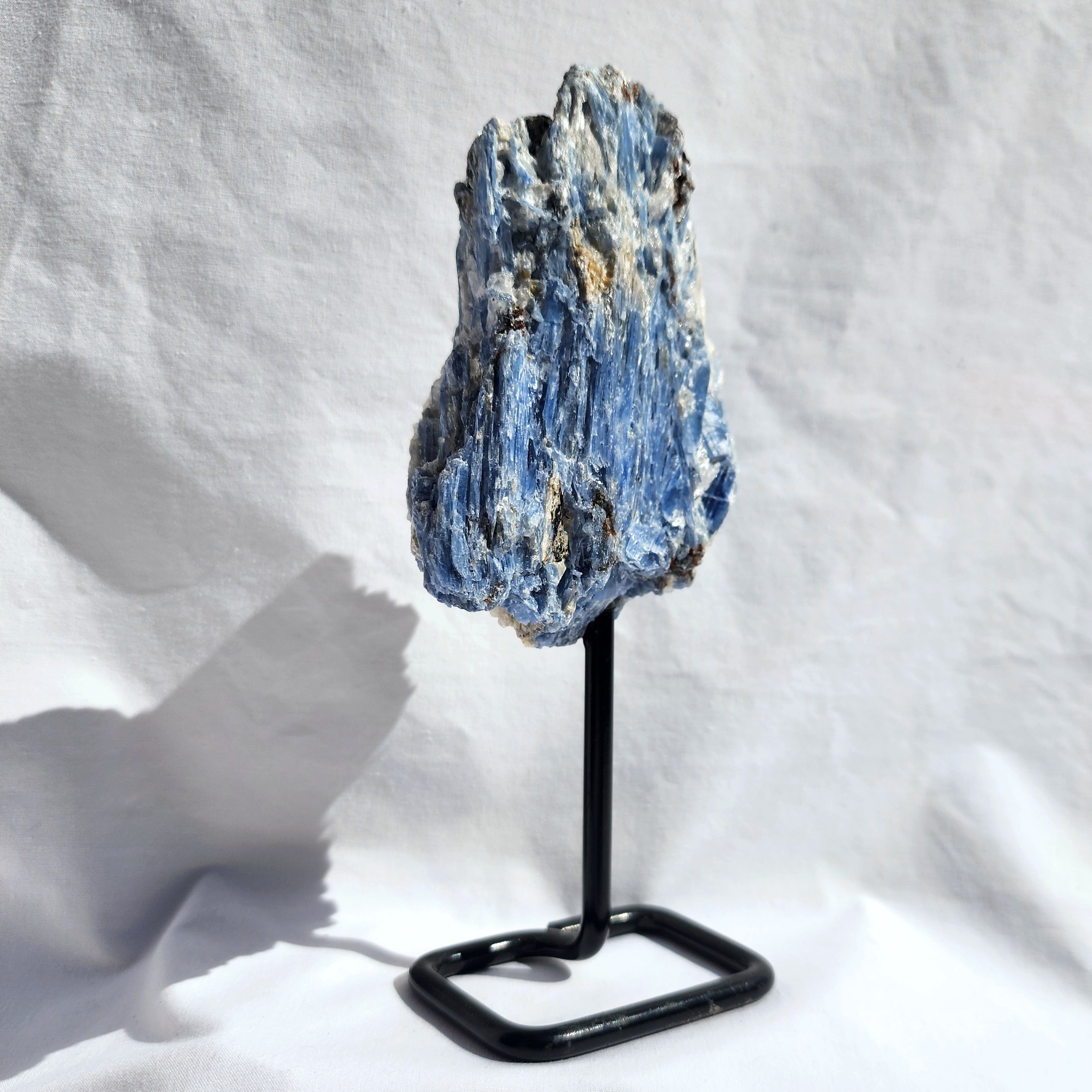 Blue Kyanite Cluster on Stand