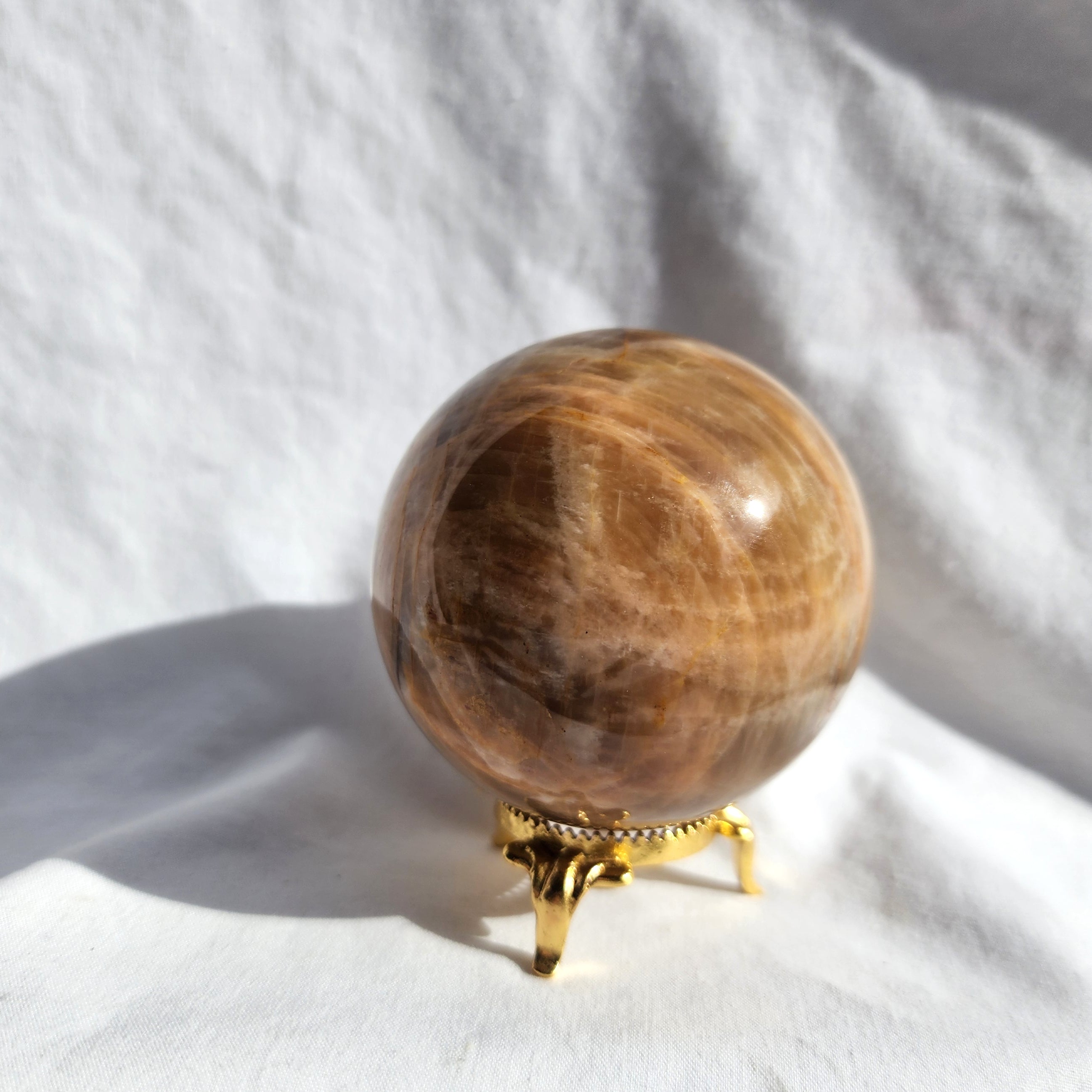 Peach Moonstone Sphere