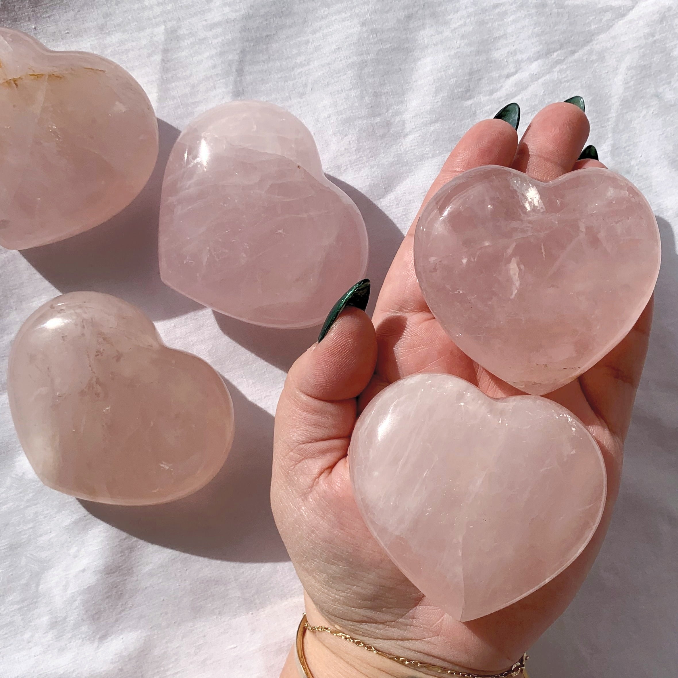 Rose Quartz Heart | X-Large