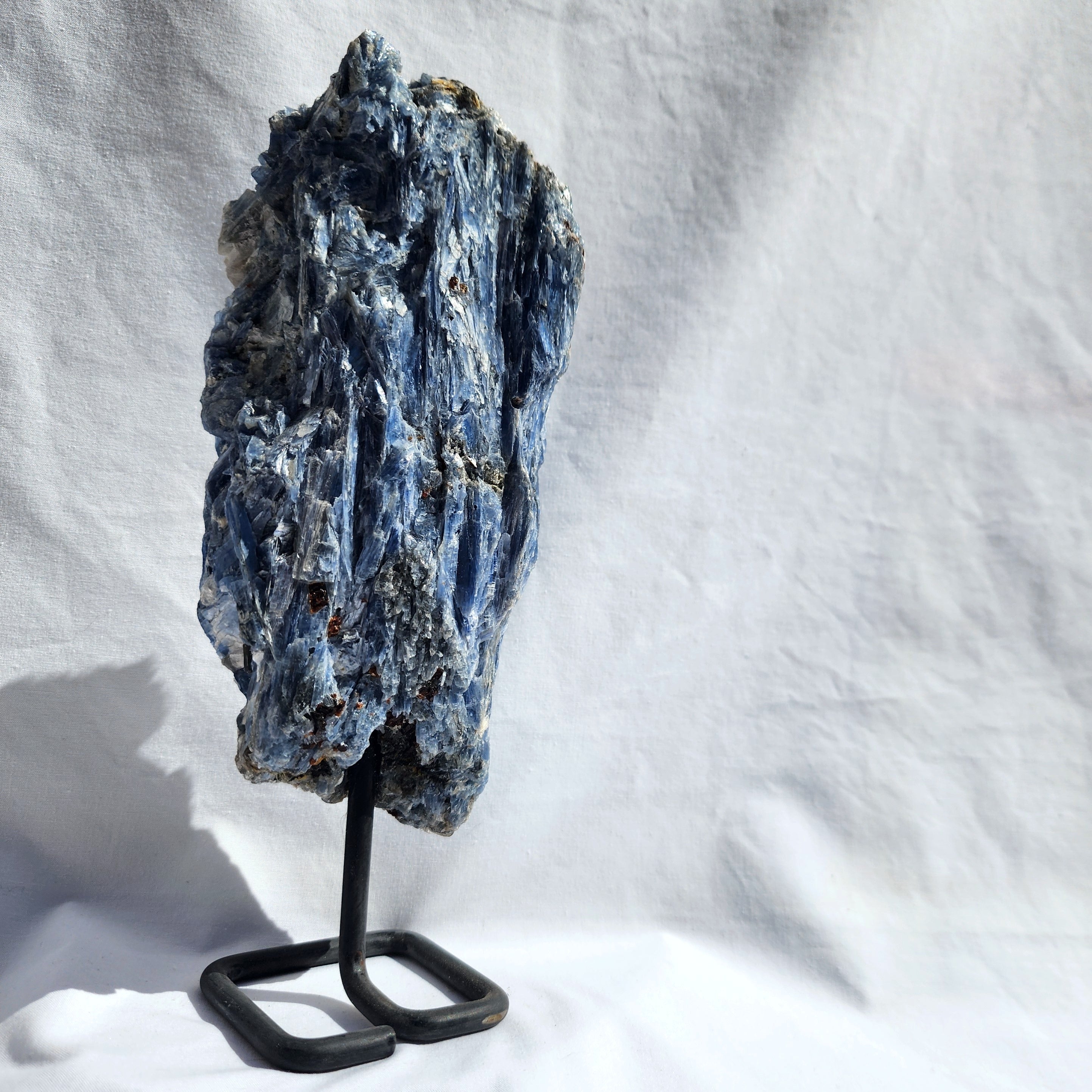 Blue Kyanite Cluster on Stand