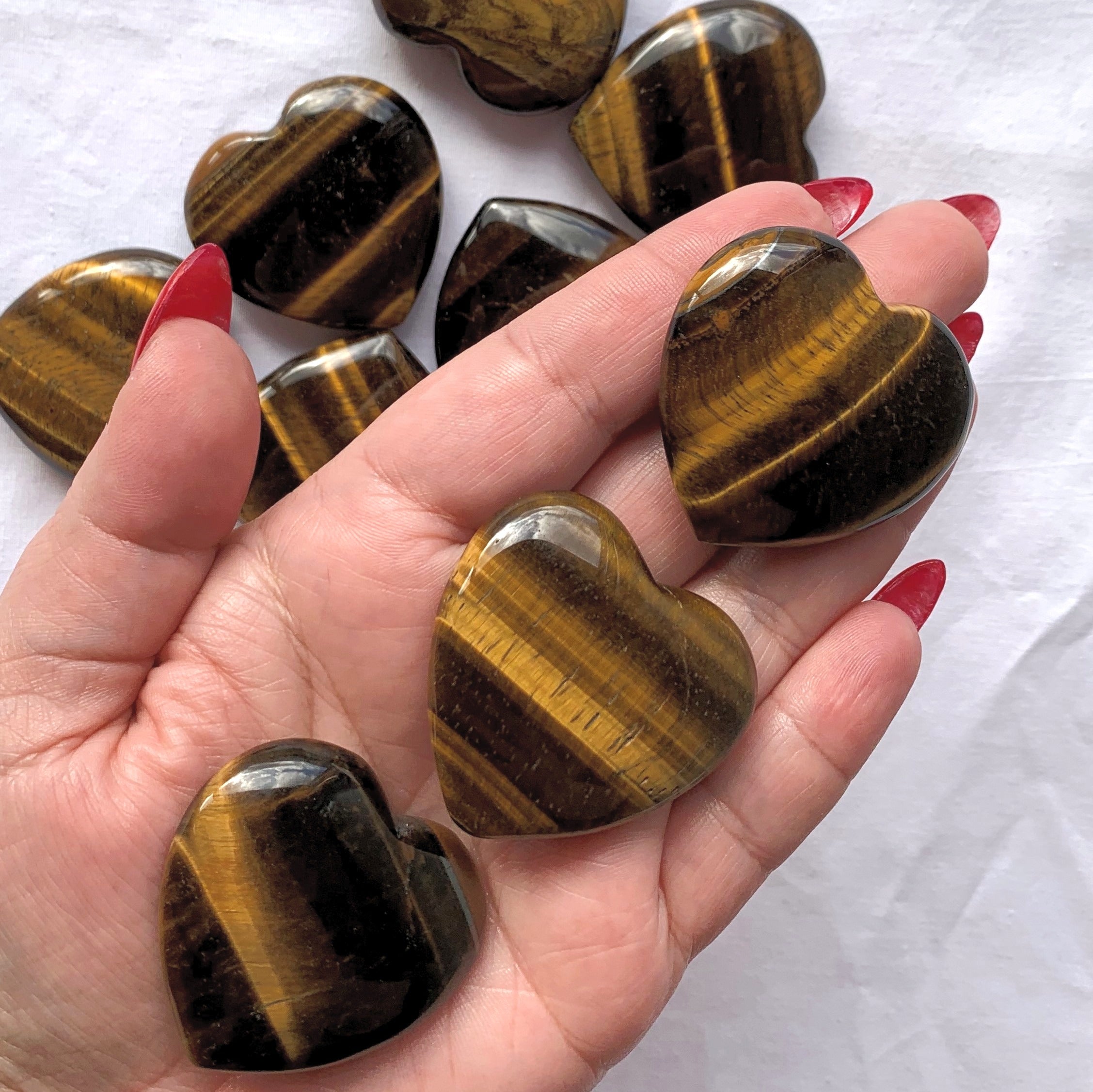 Tiger Eye Heart | Medium