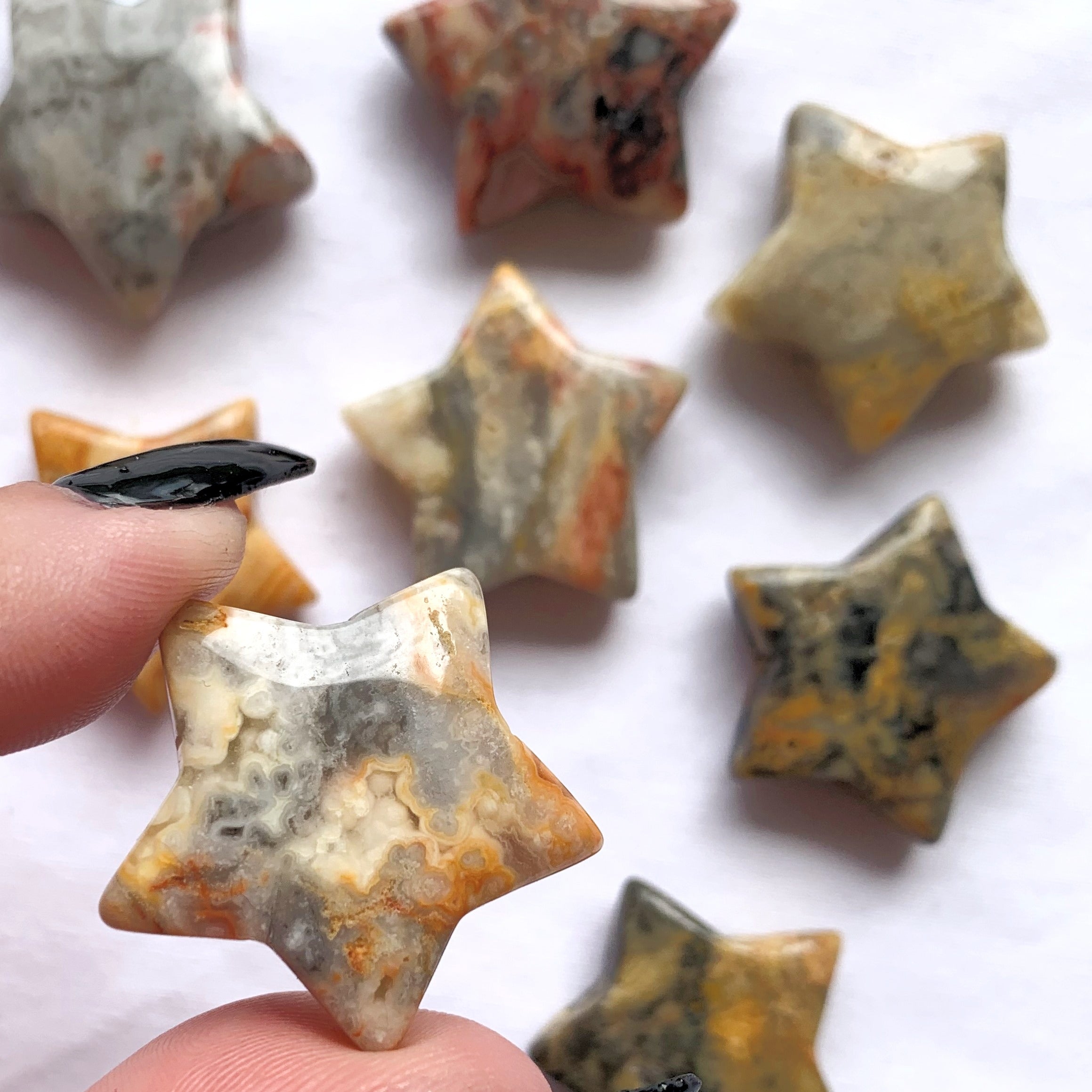 Crazy Lace Agate Star | Mini