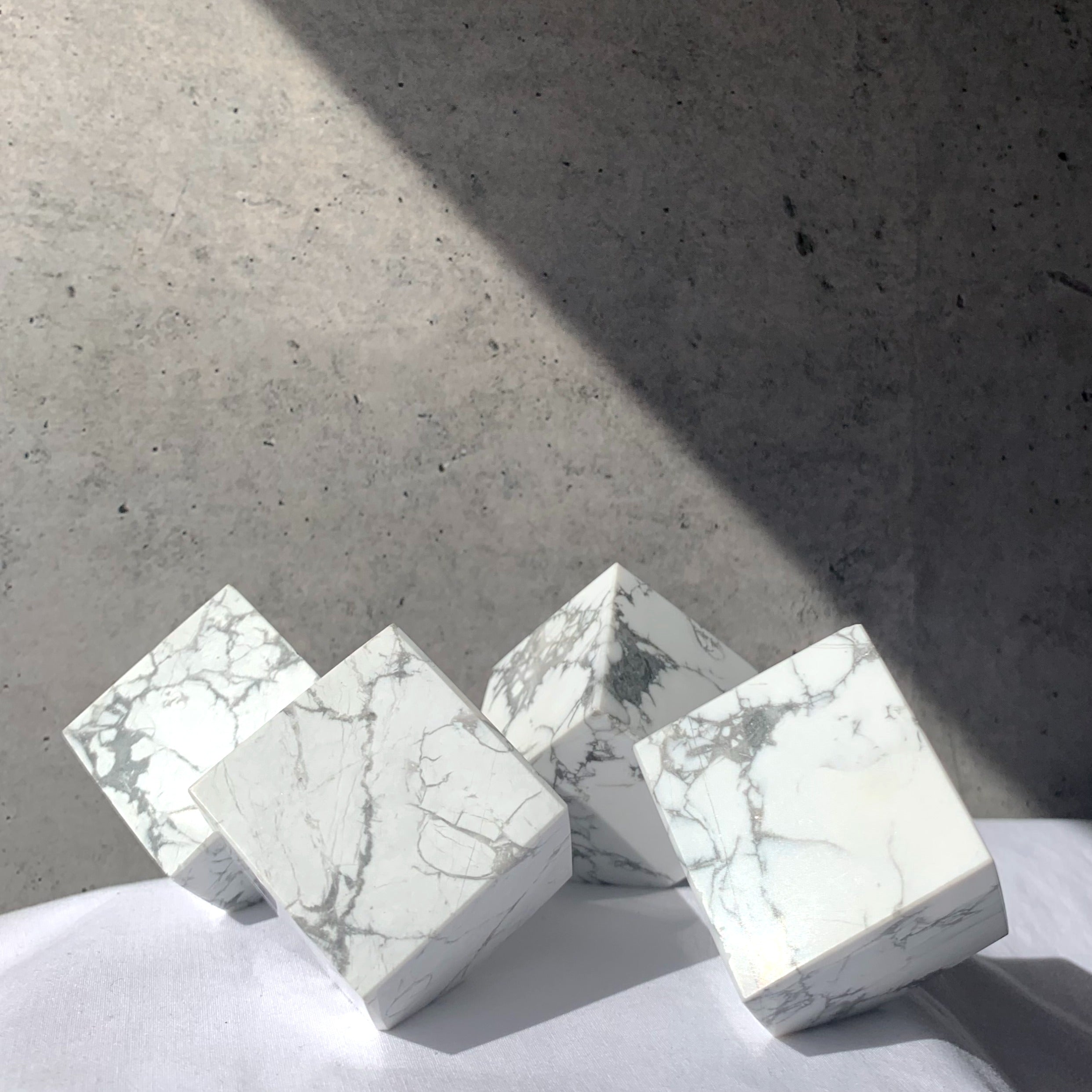 Howlite Cube