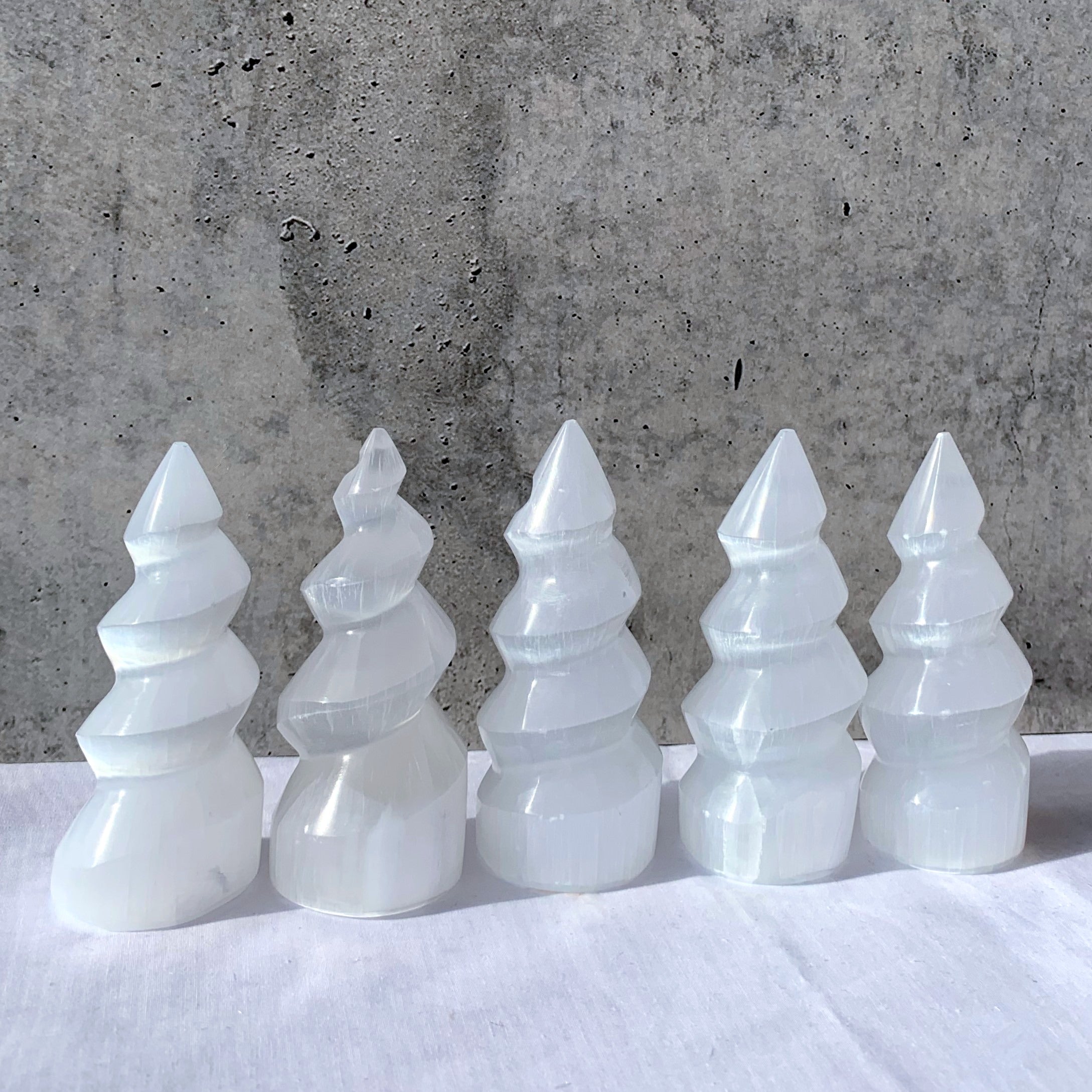Selenite Unicorn Horn