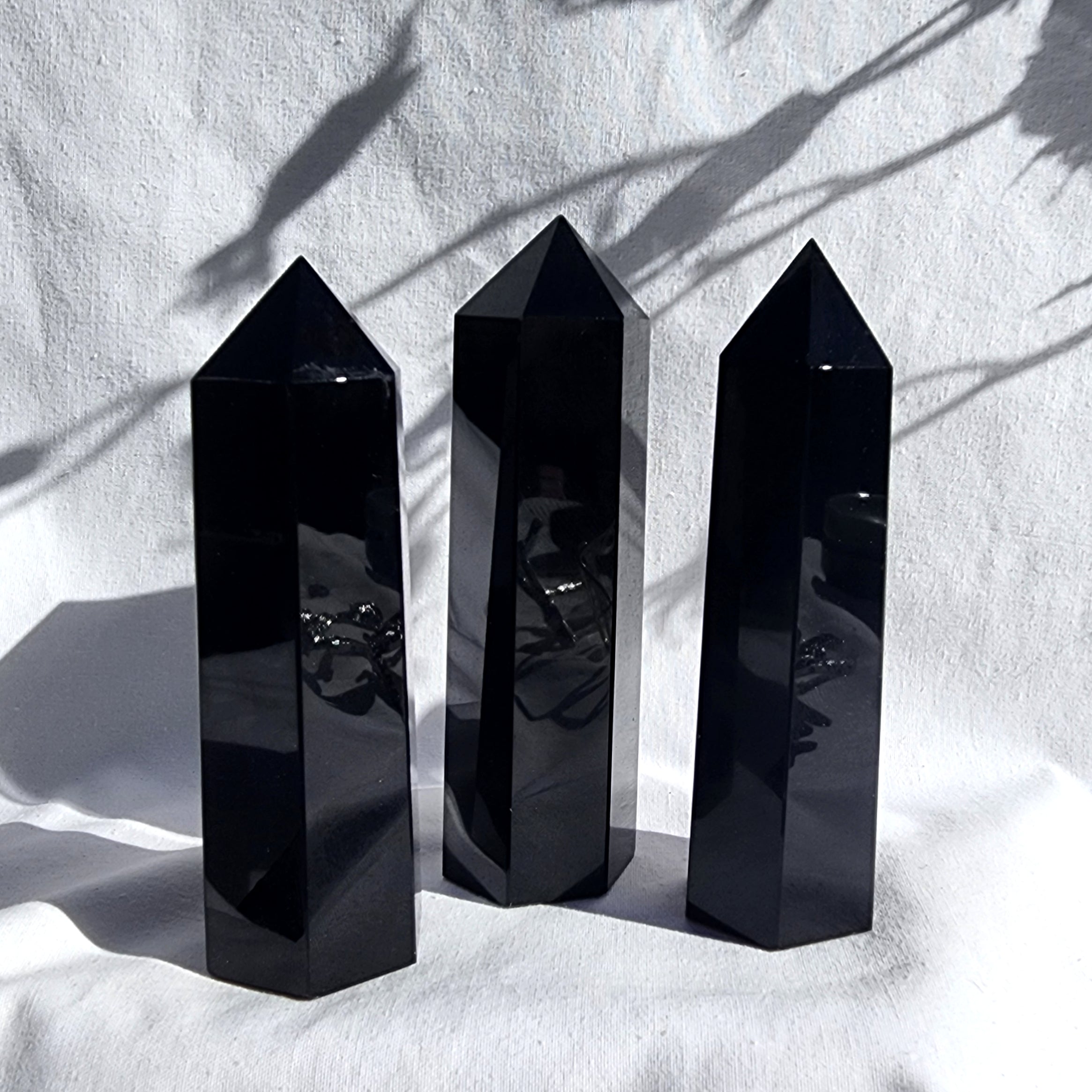 Black Obsidian Generator Point l Large