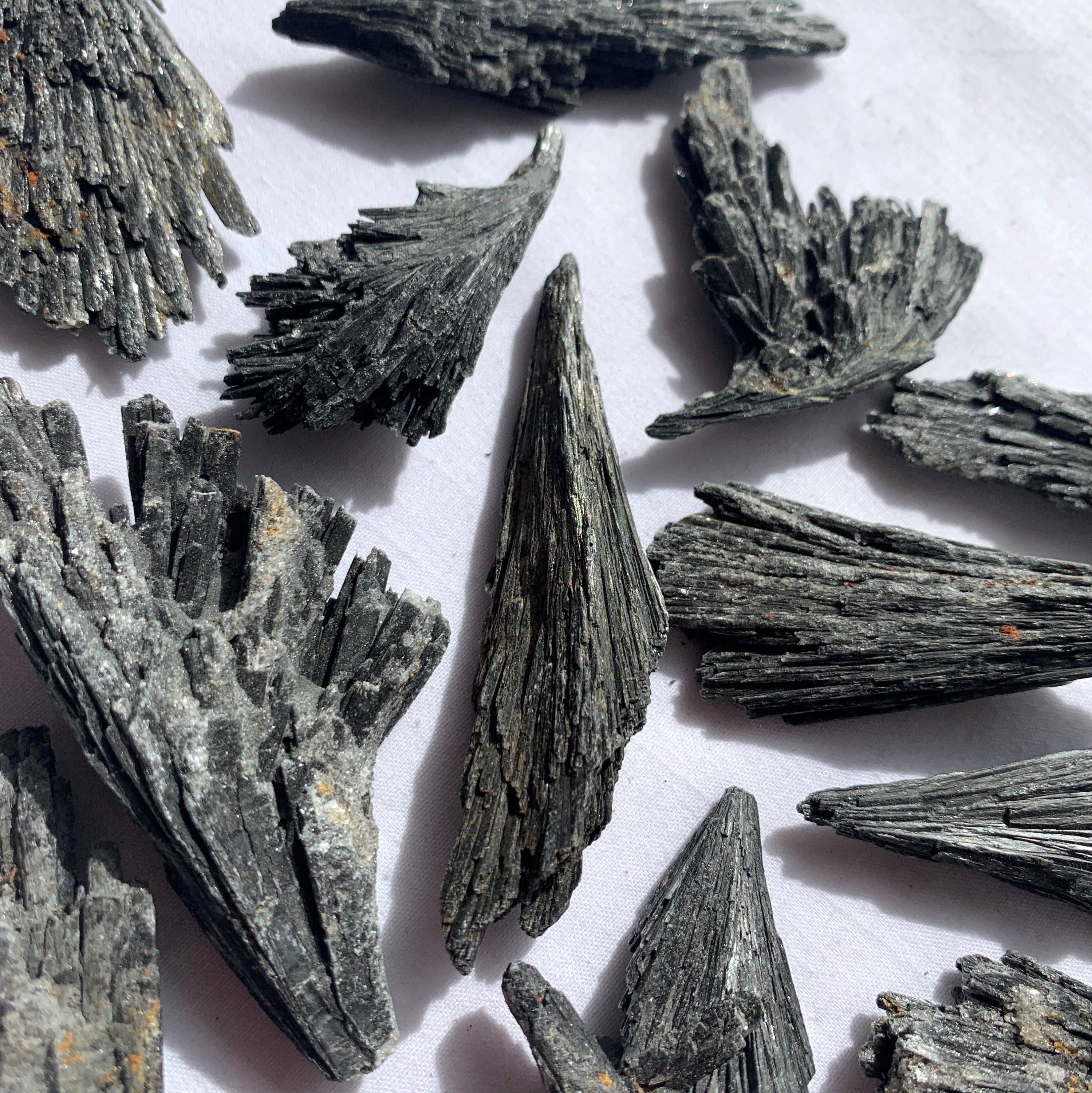 Black Kyanite Fan | Small
