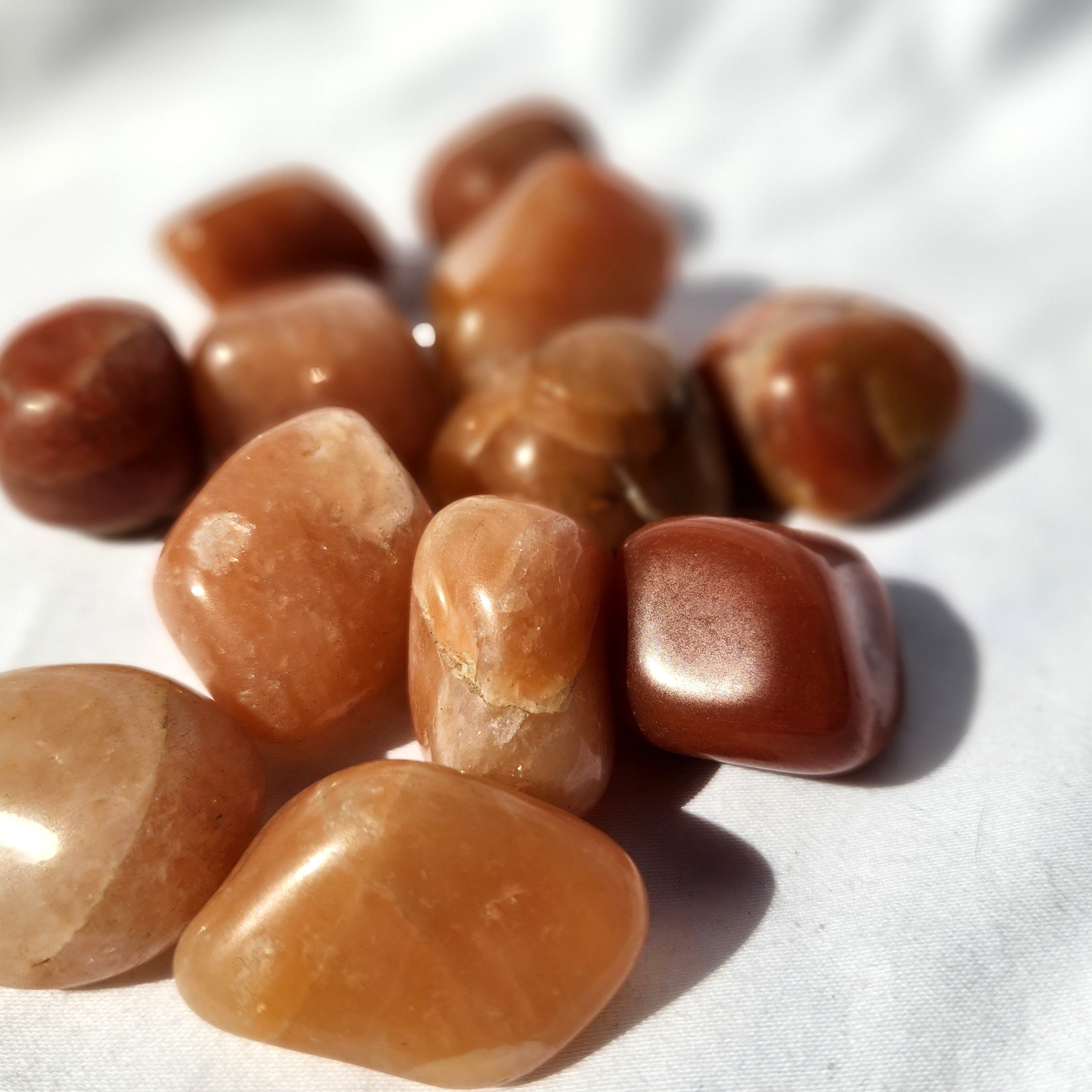 Tangerine Orange Calcite Tumble | Medium