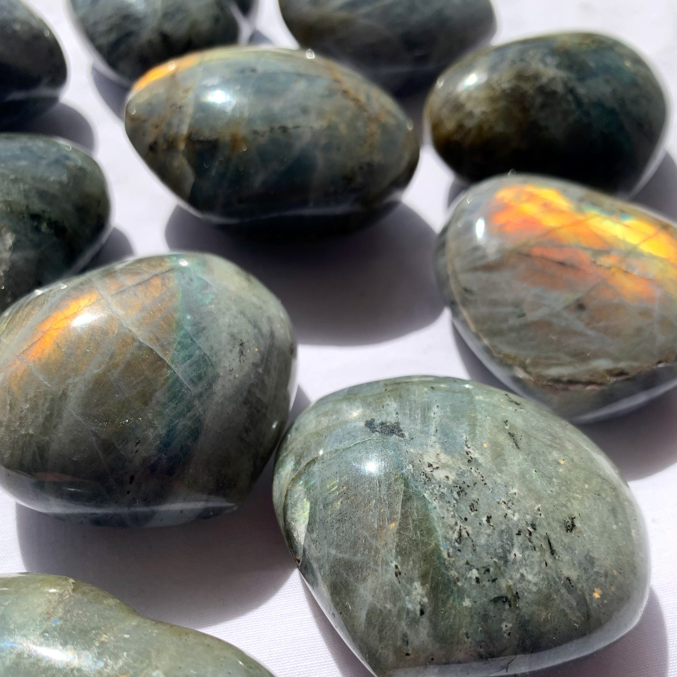 Labradorite Heart | Medium