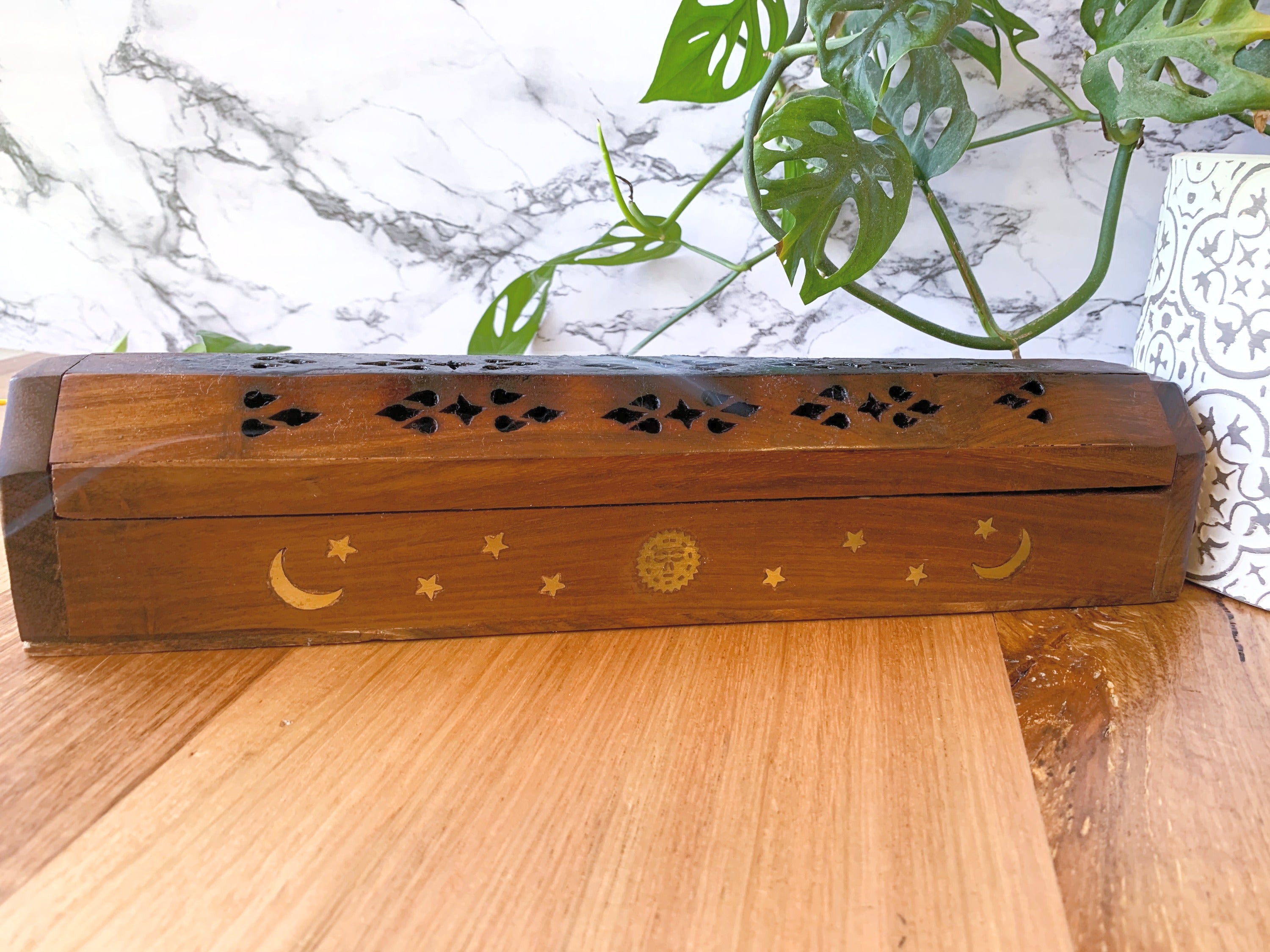 Wooden Box Incense Holder