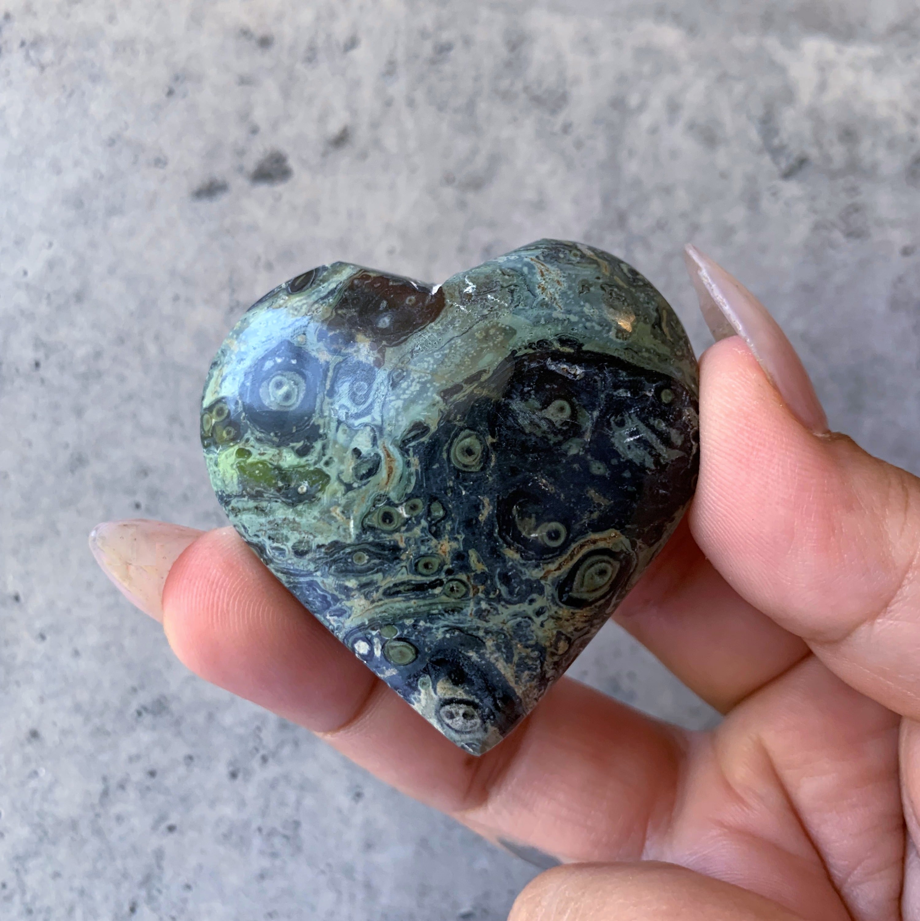 Kambaba Jasper Heart | Large