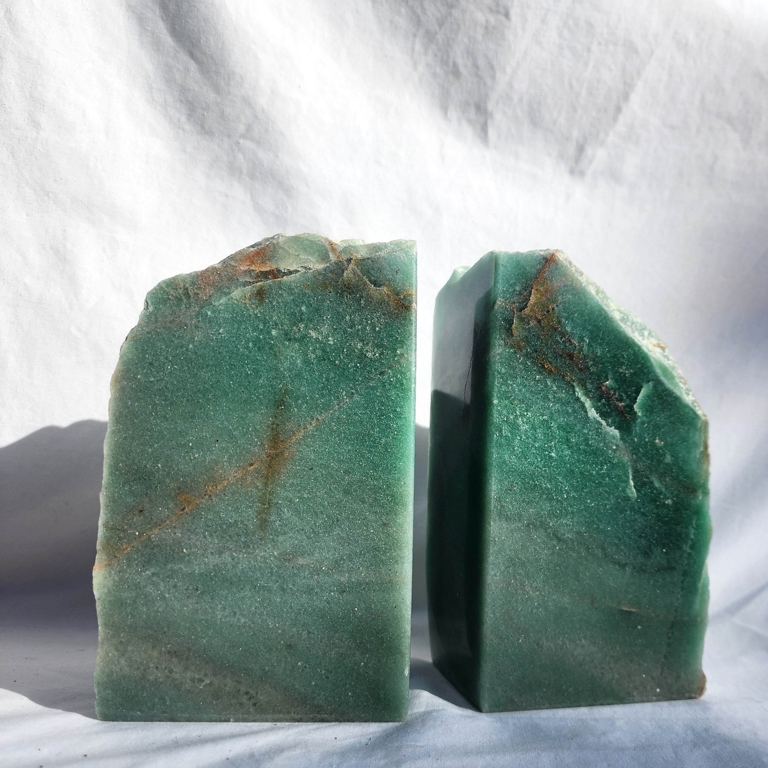 Green Aventurine Book Ends (Pair)