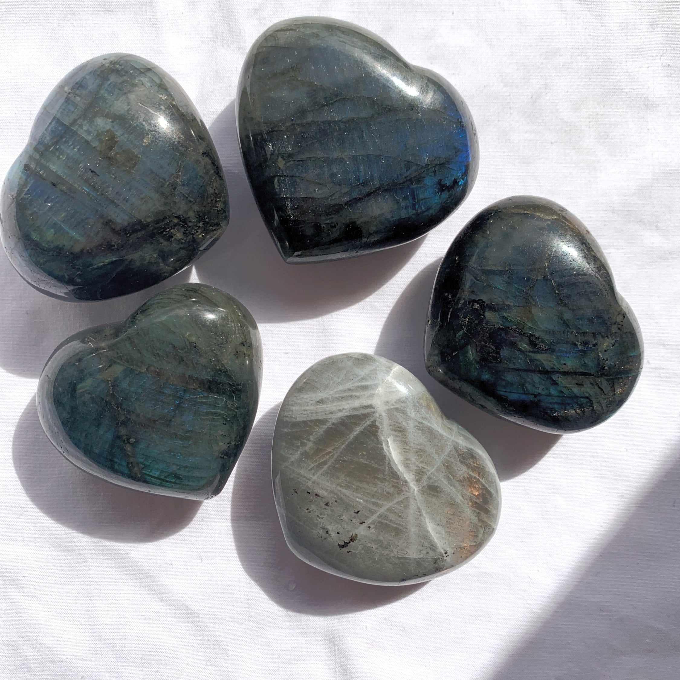 Labradorite Heart | Large