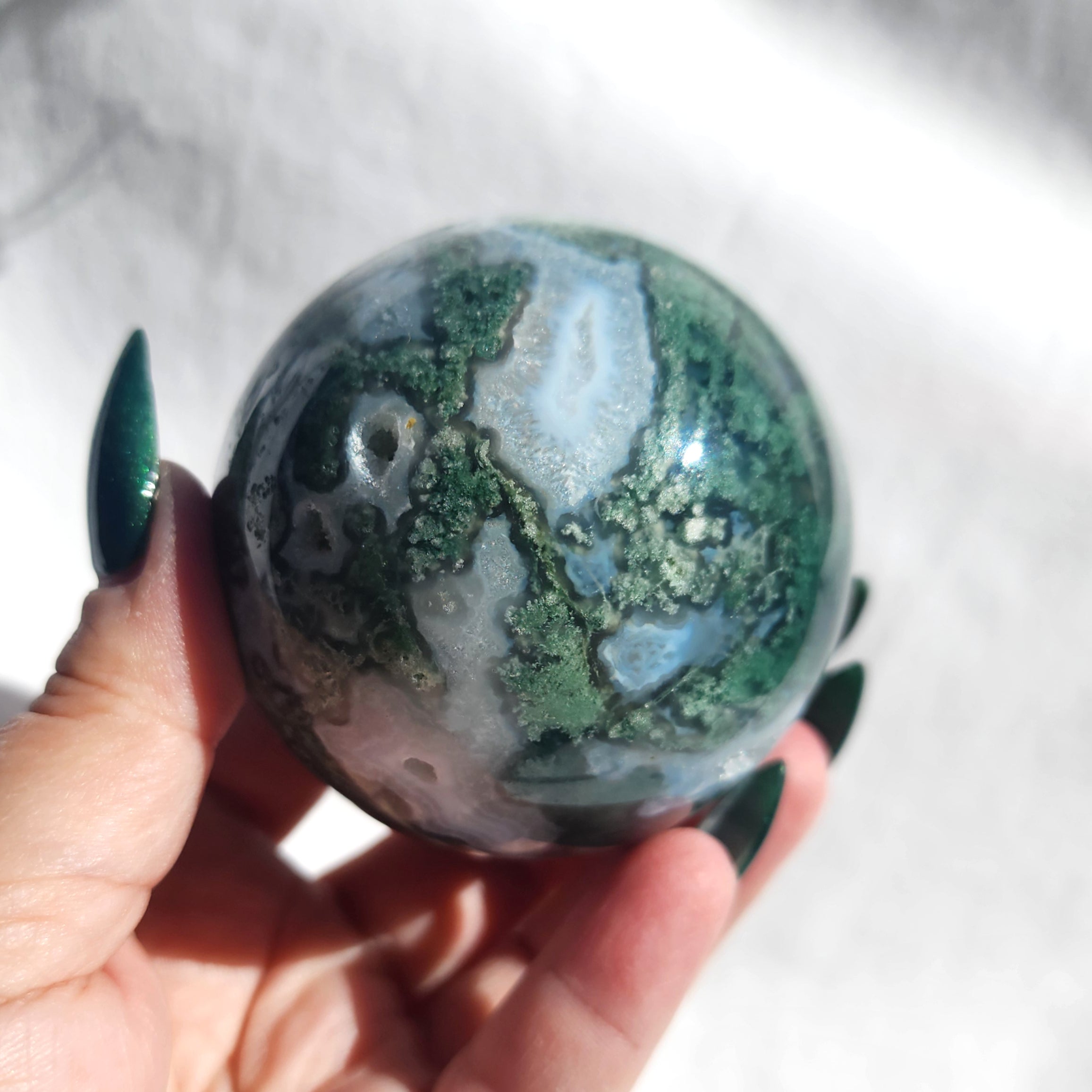 Moss Agate Sphere