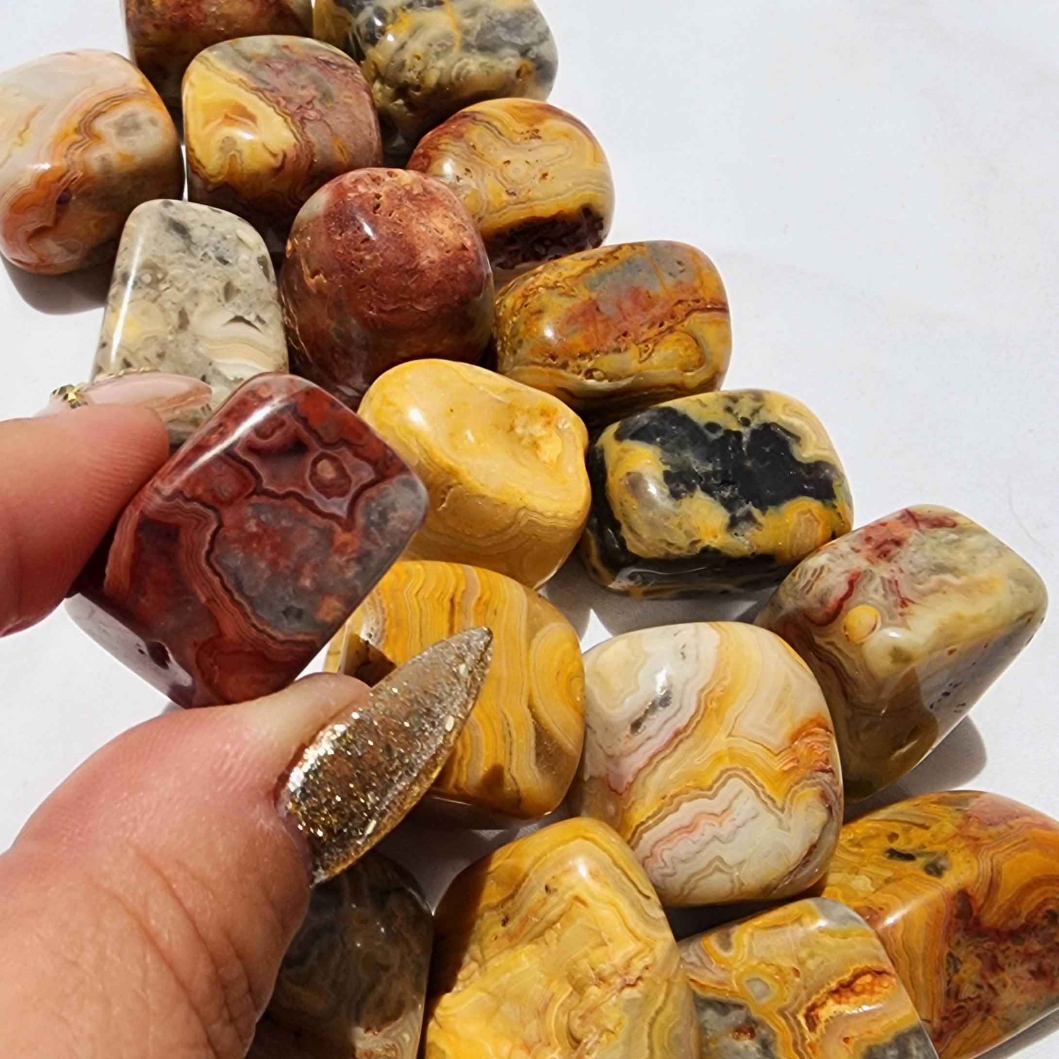 Crazy Lace Agate Tumble