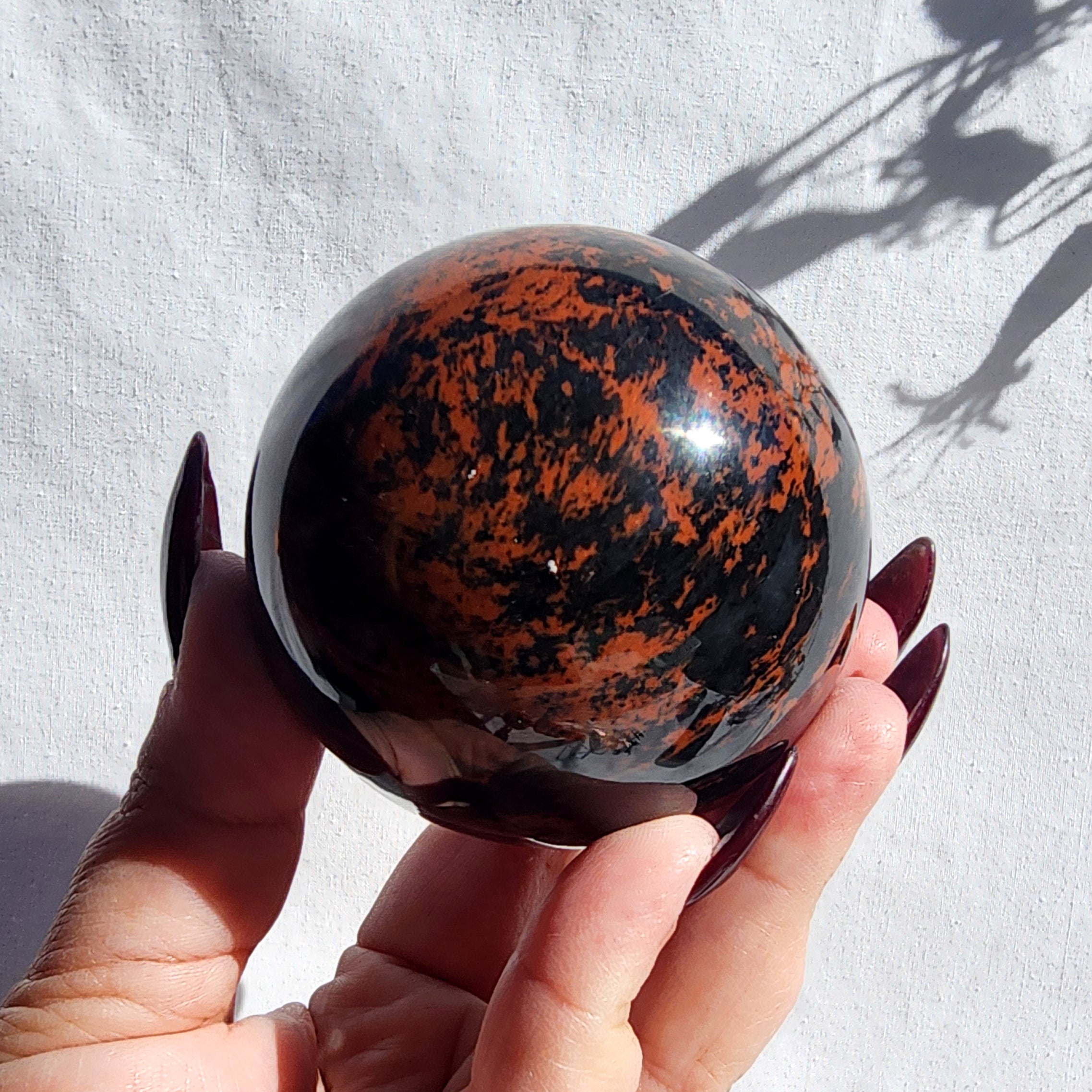 Mahogany Obsidian Sphere