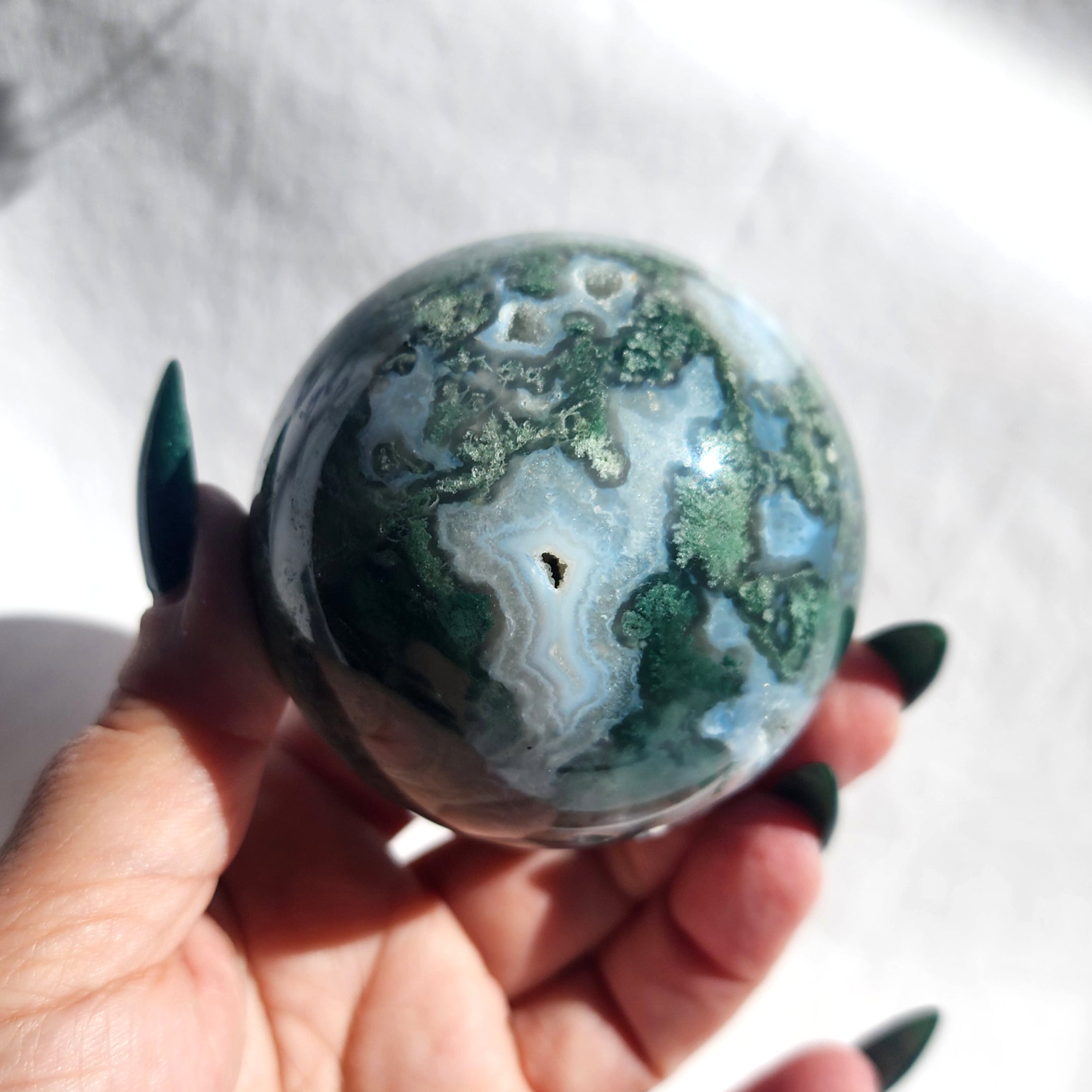 Moss Agate Sphere