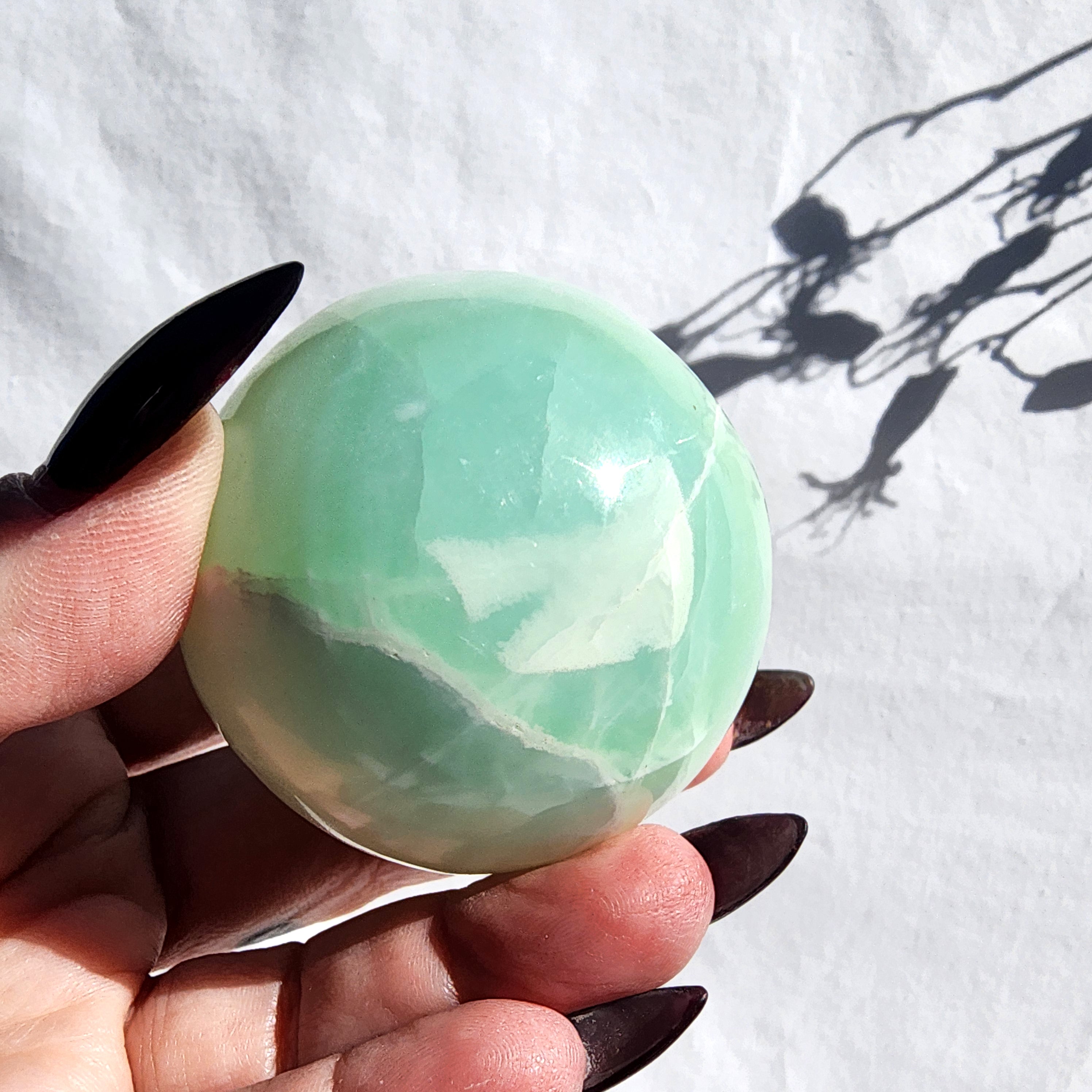 Pistachio Calcite Sphere
