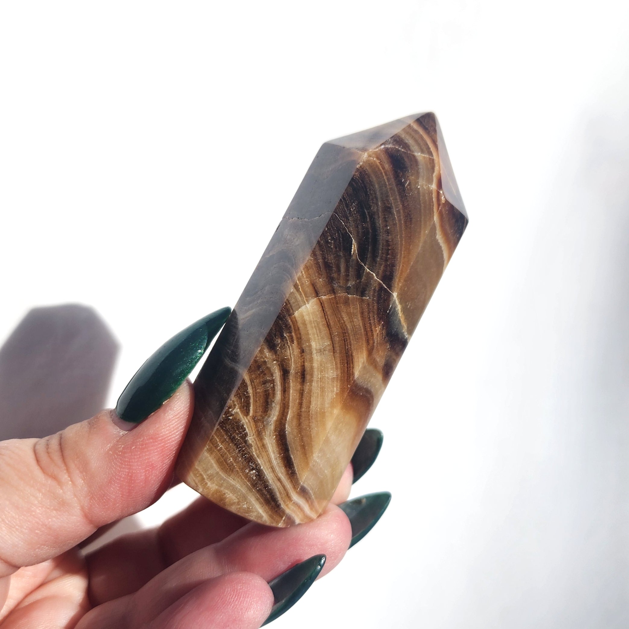 Chocolate Calcite aka Brown Aragonite Point