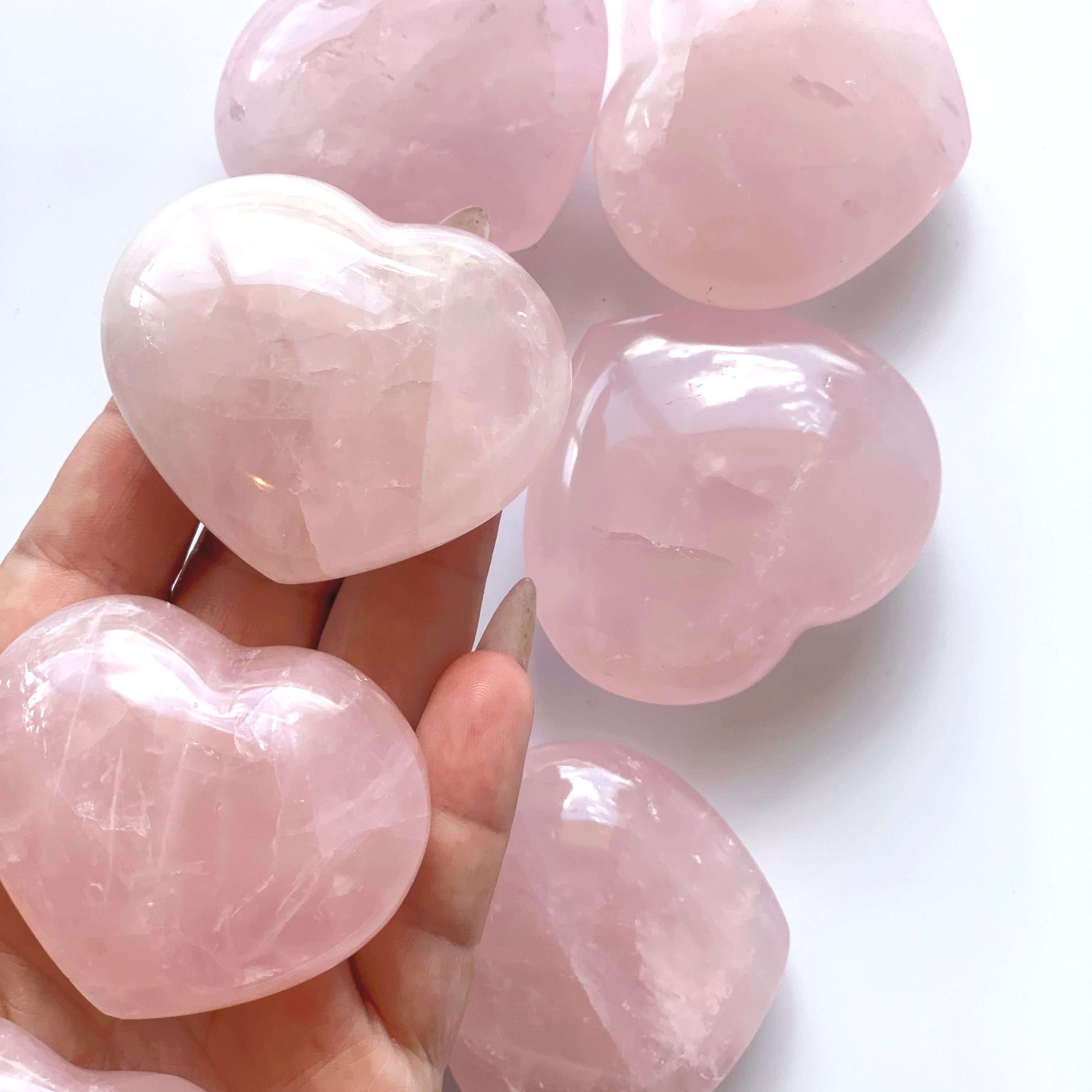 Rose Quartz Heart | Large