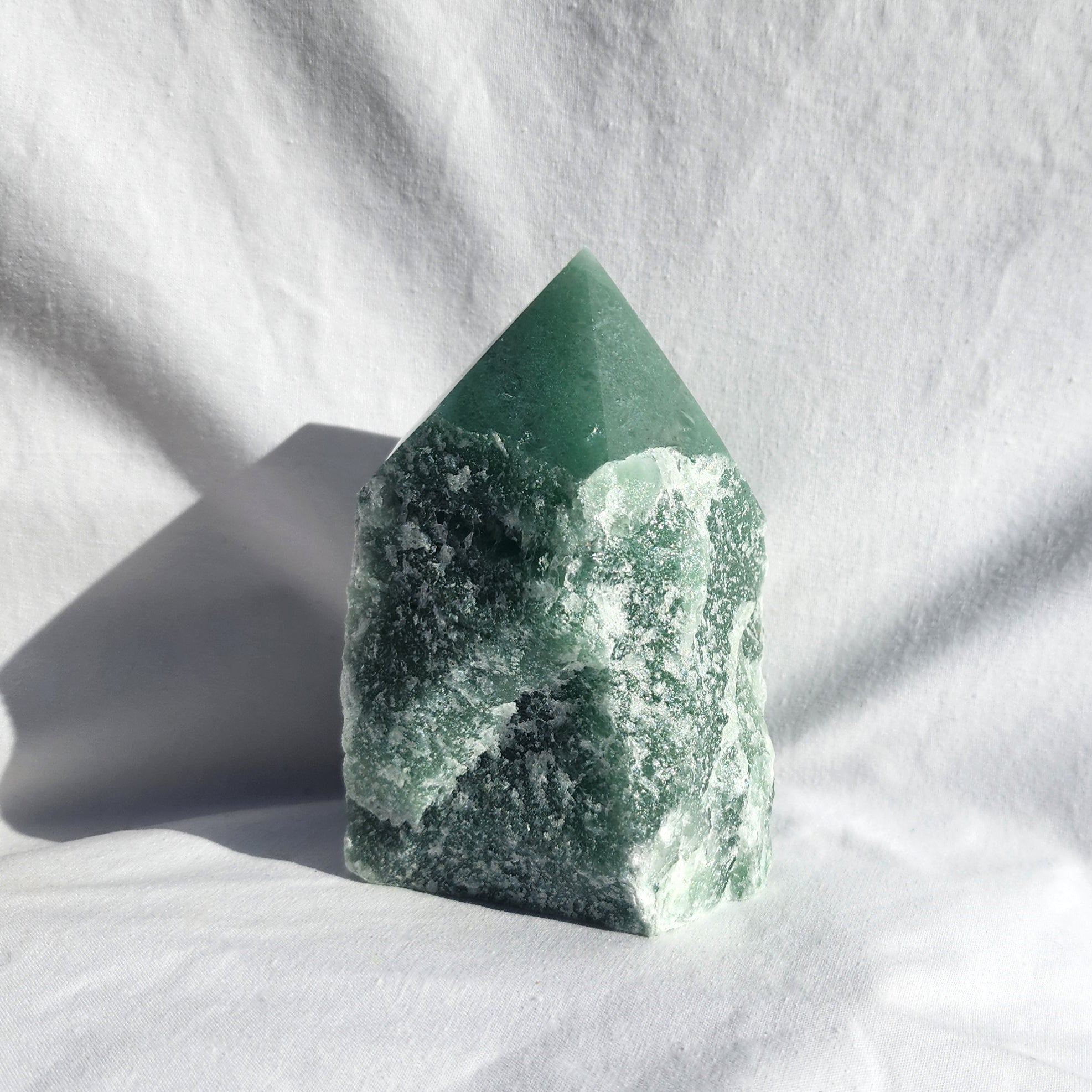 Green Aventurine Flat Base Polished Point