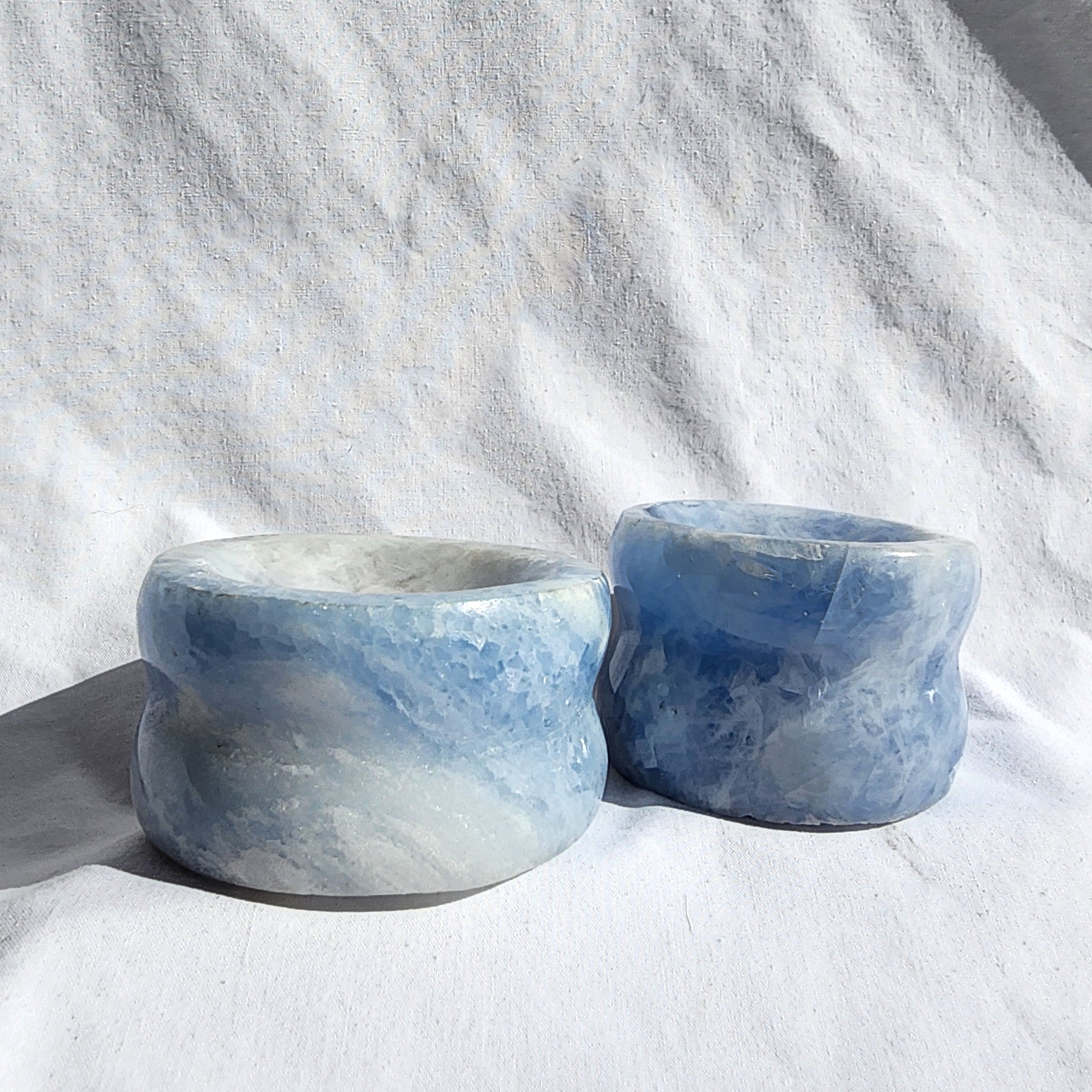 Blue Calcite Sphere Stand