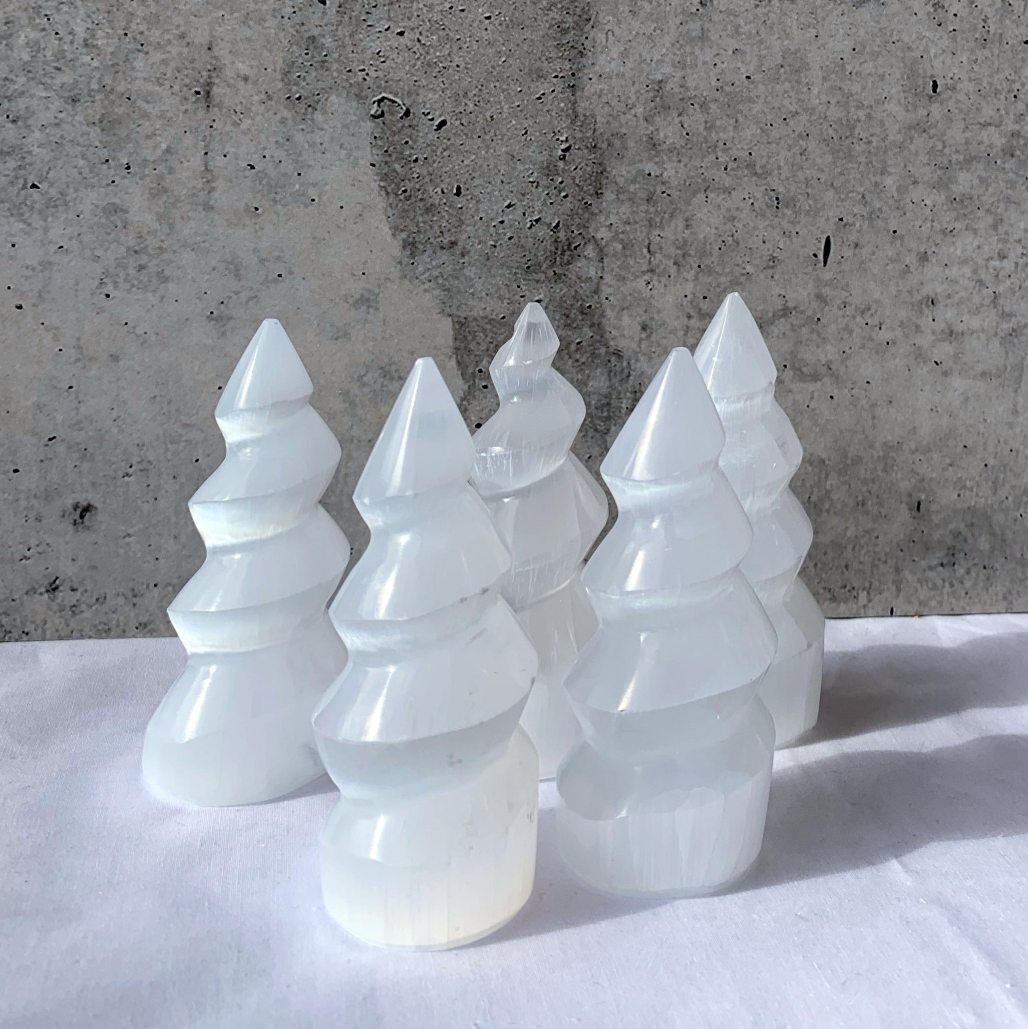 Selenite Unicorn Horn