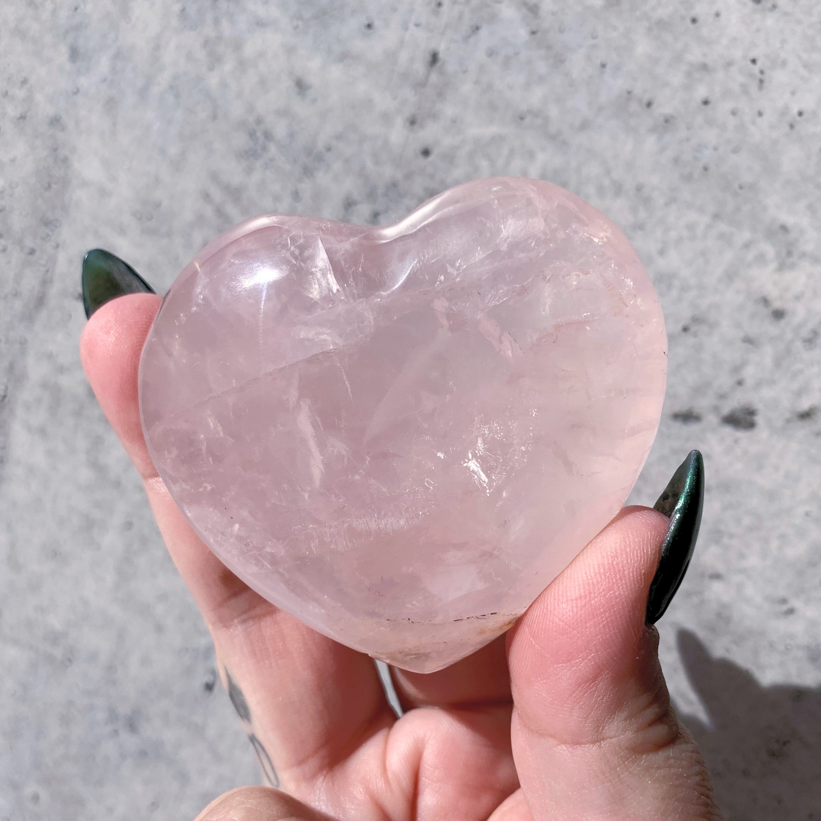 Rose Quartz Heart | X-Large