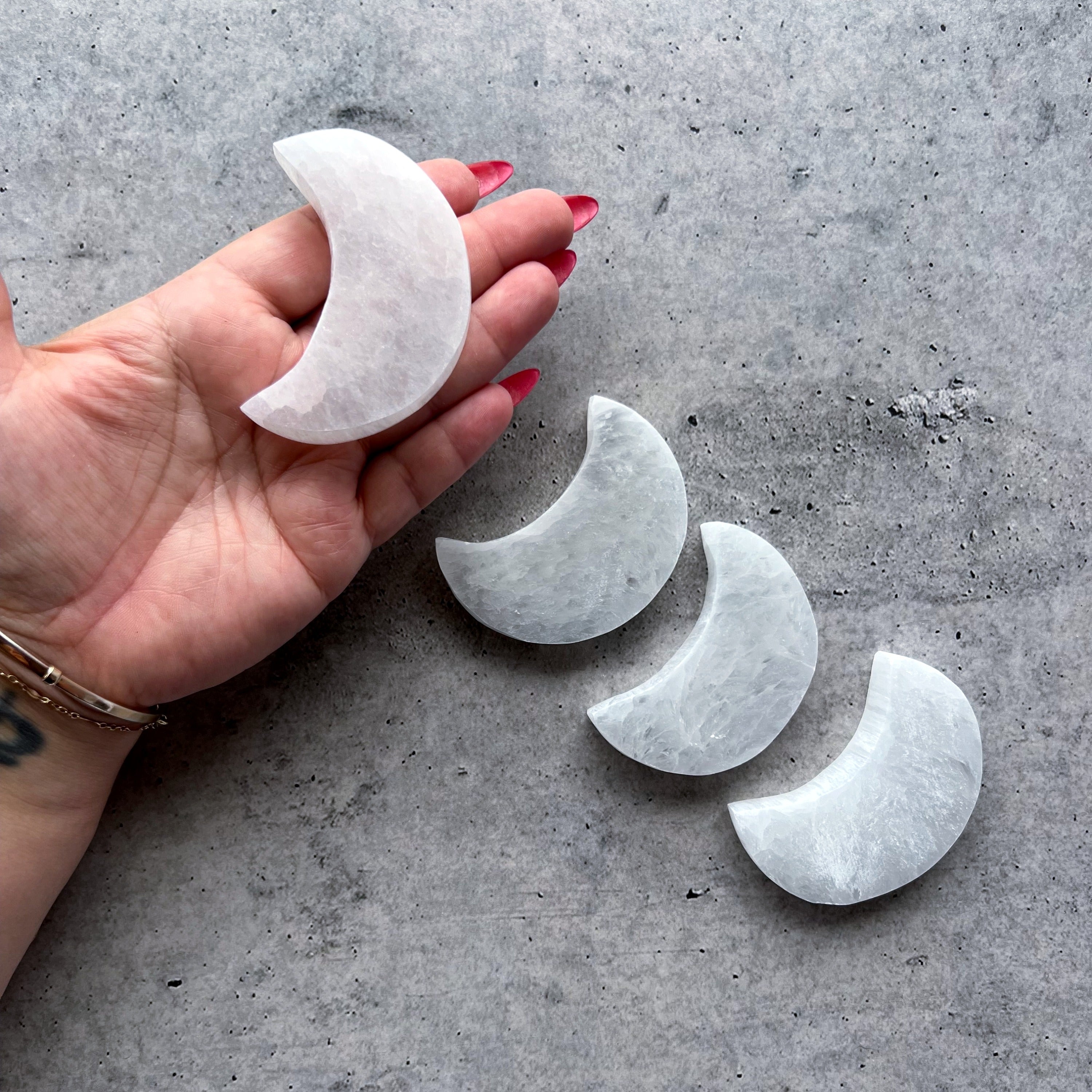 Selenite Moon | Small