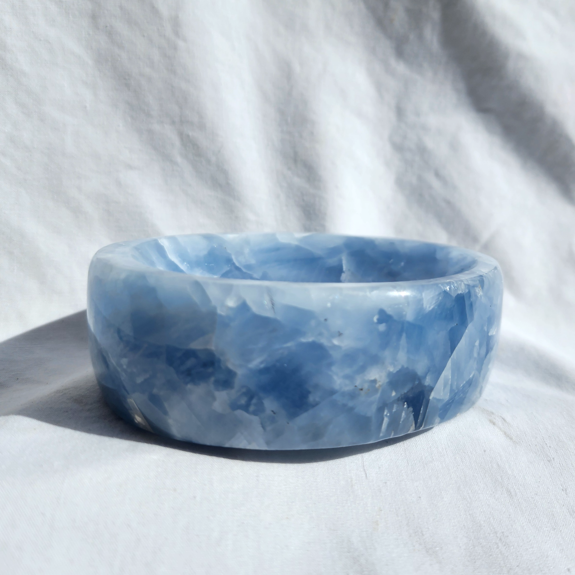 Blue Calcite Dish