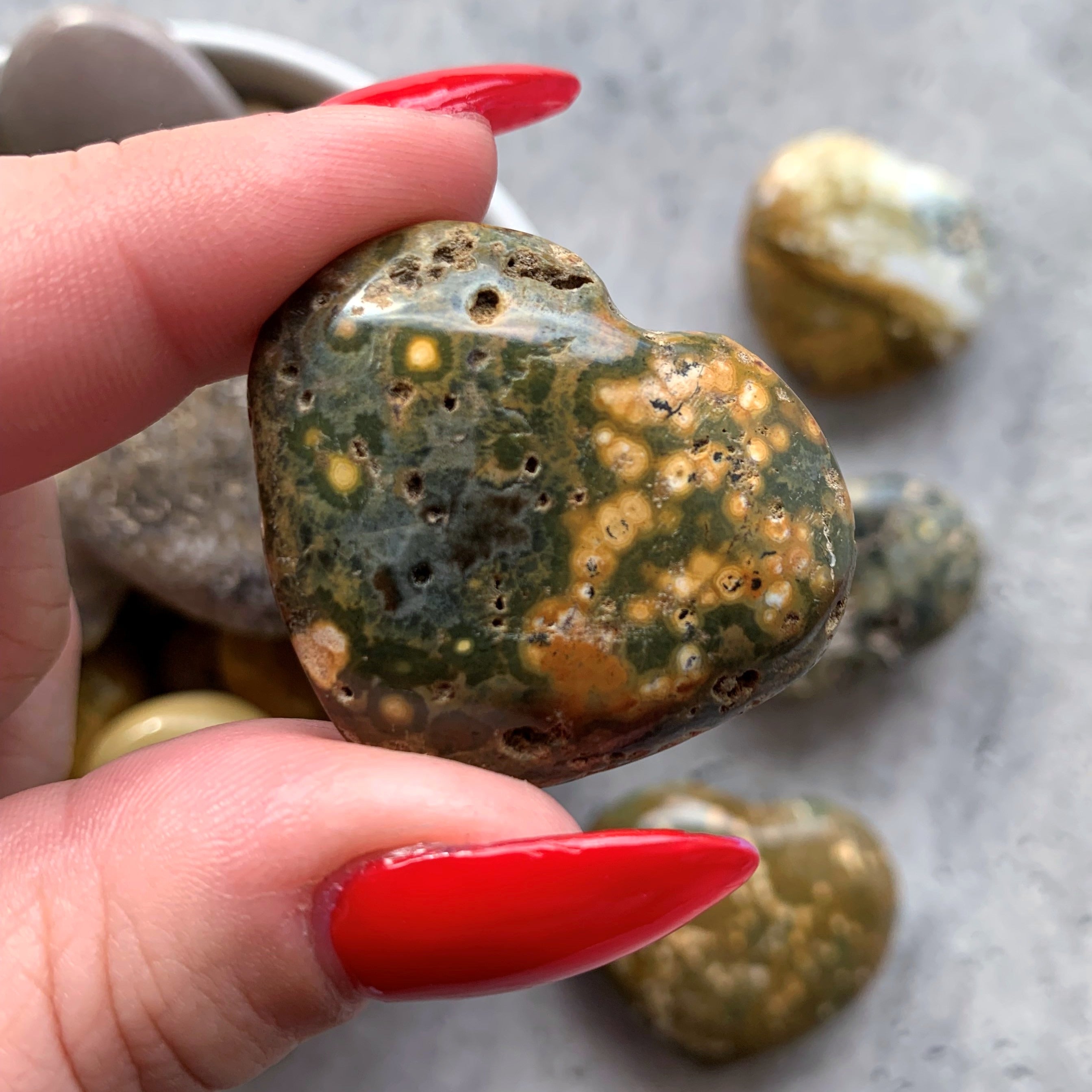 Ocean Jasper Heart | Small