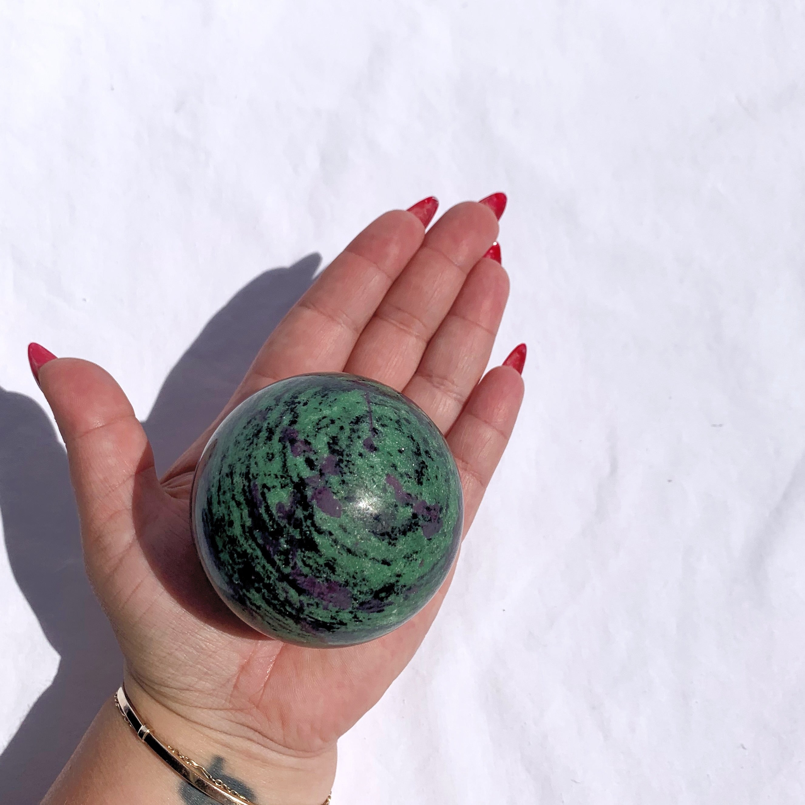 Ruby In Zoisite Sphere