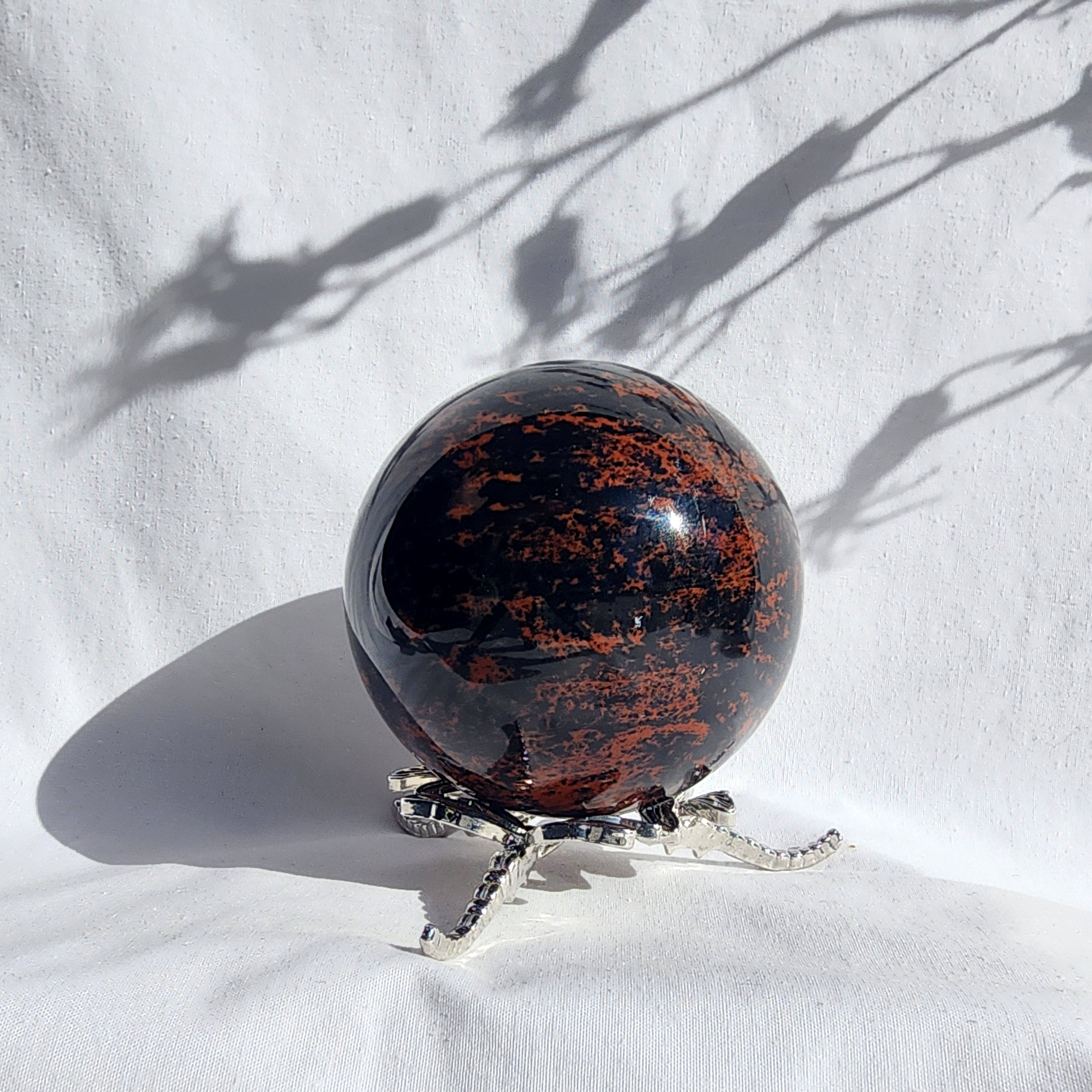 Mahogany Obsidian Sphere