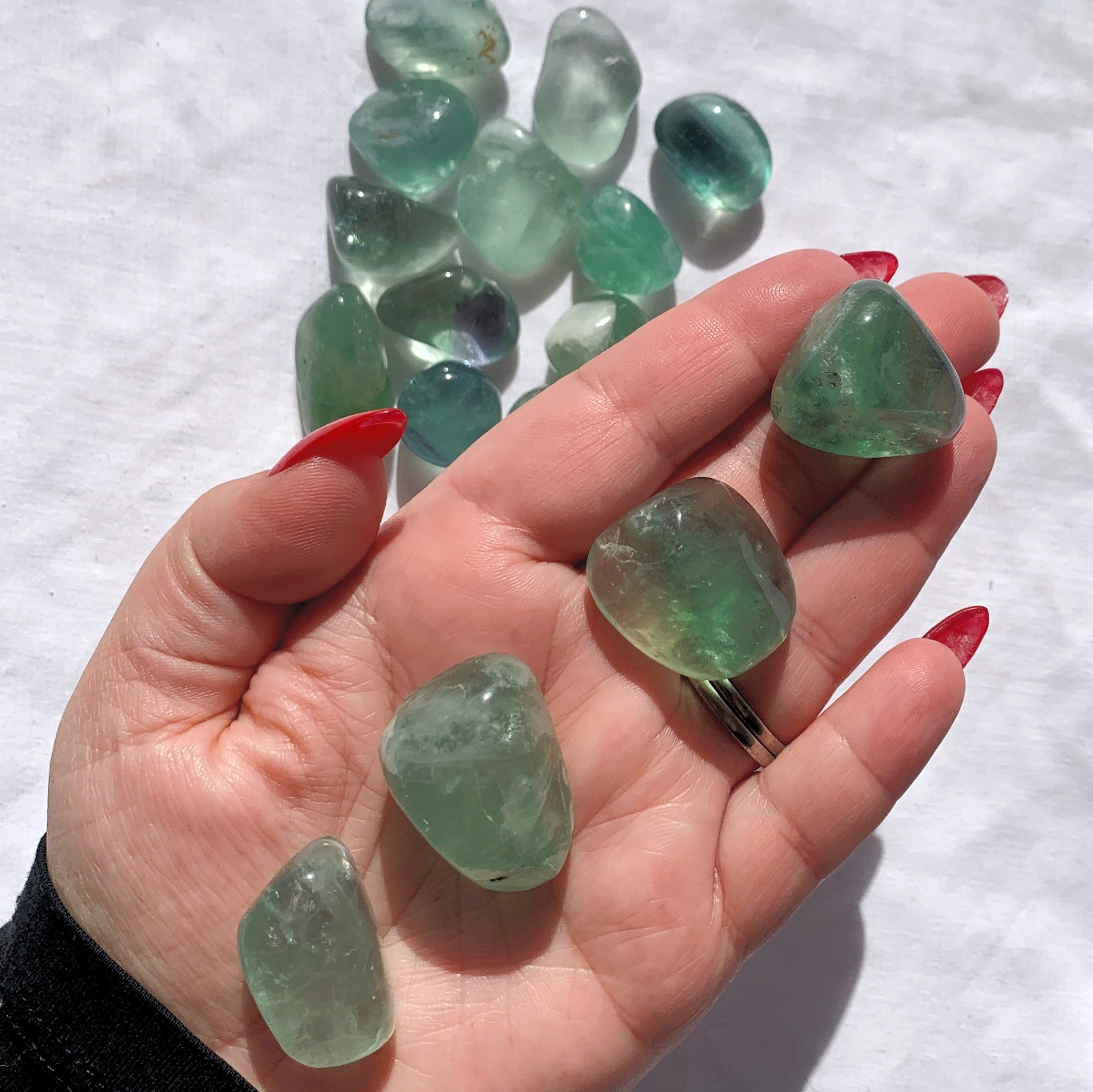 Green Fluorite Tumble