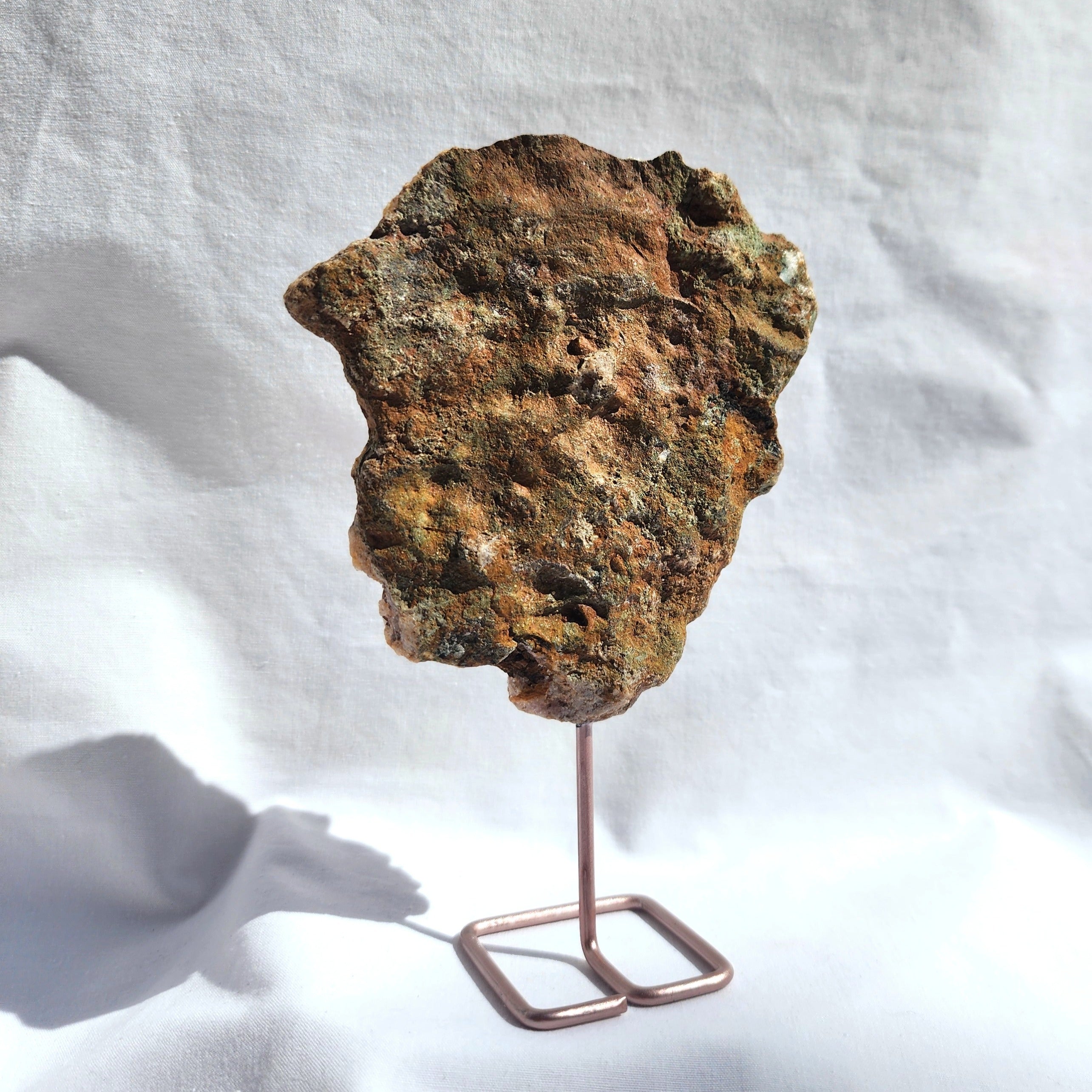 Pink Amethyst Slice on Stand
