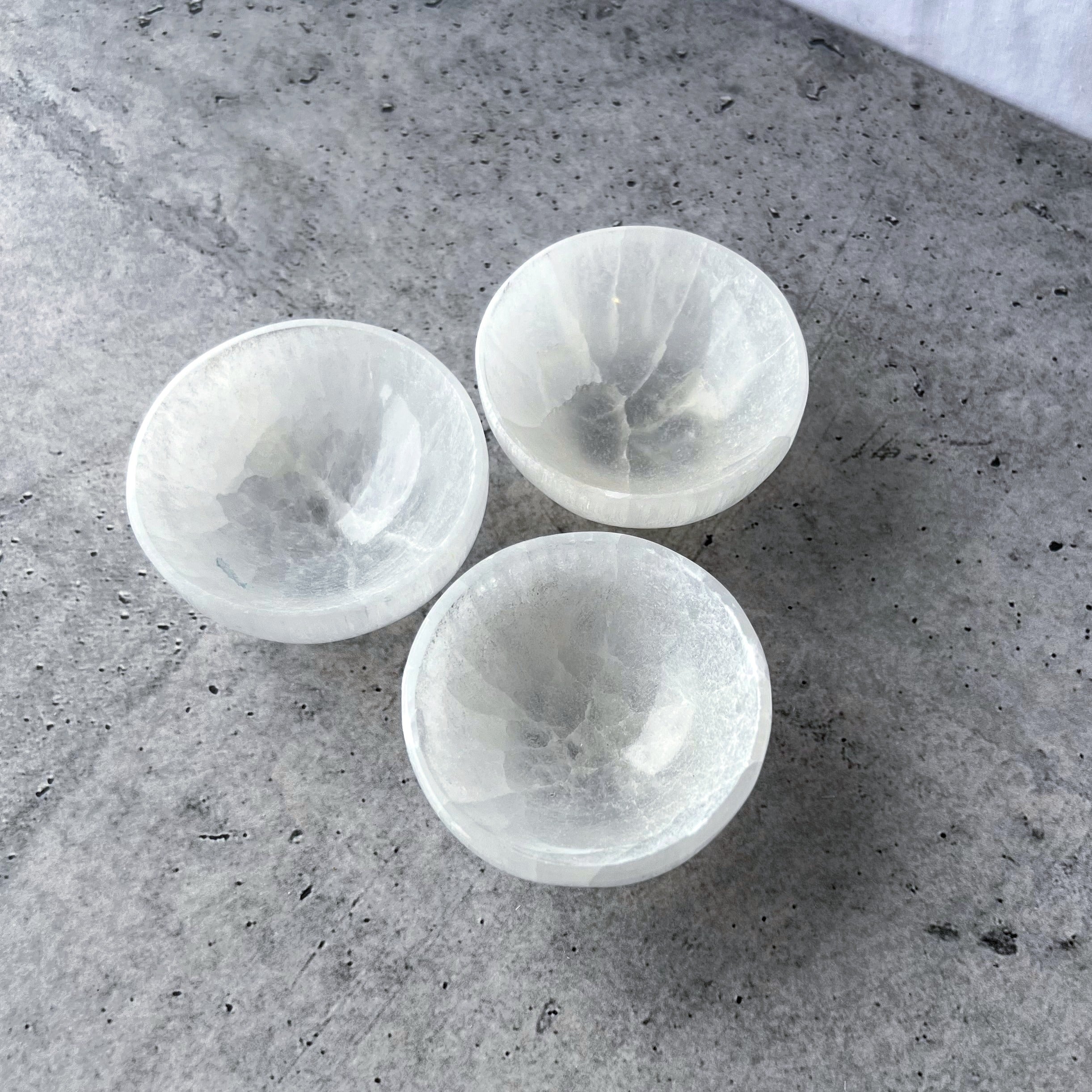 Selenite Trinket Bowl | Small