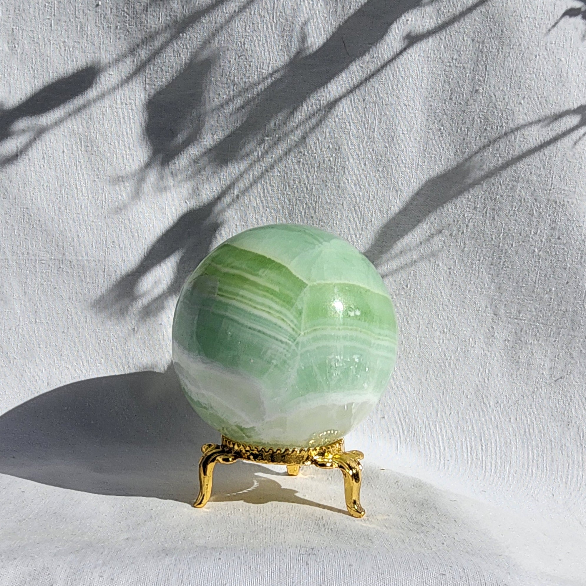 Pistachio Calcite Sphere