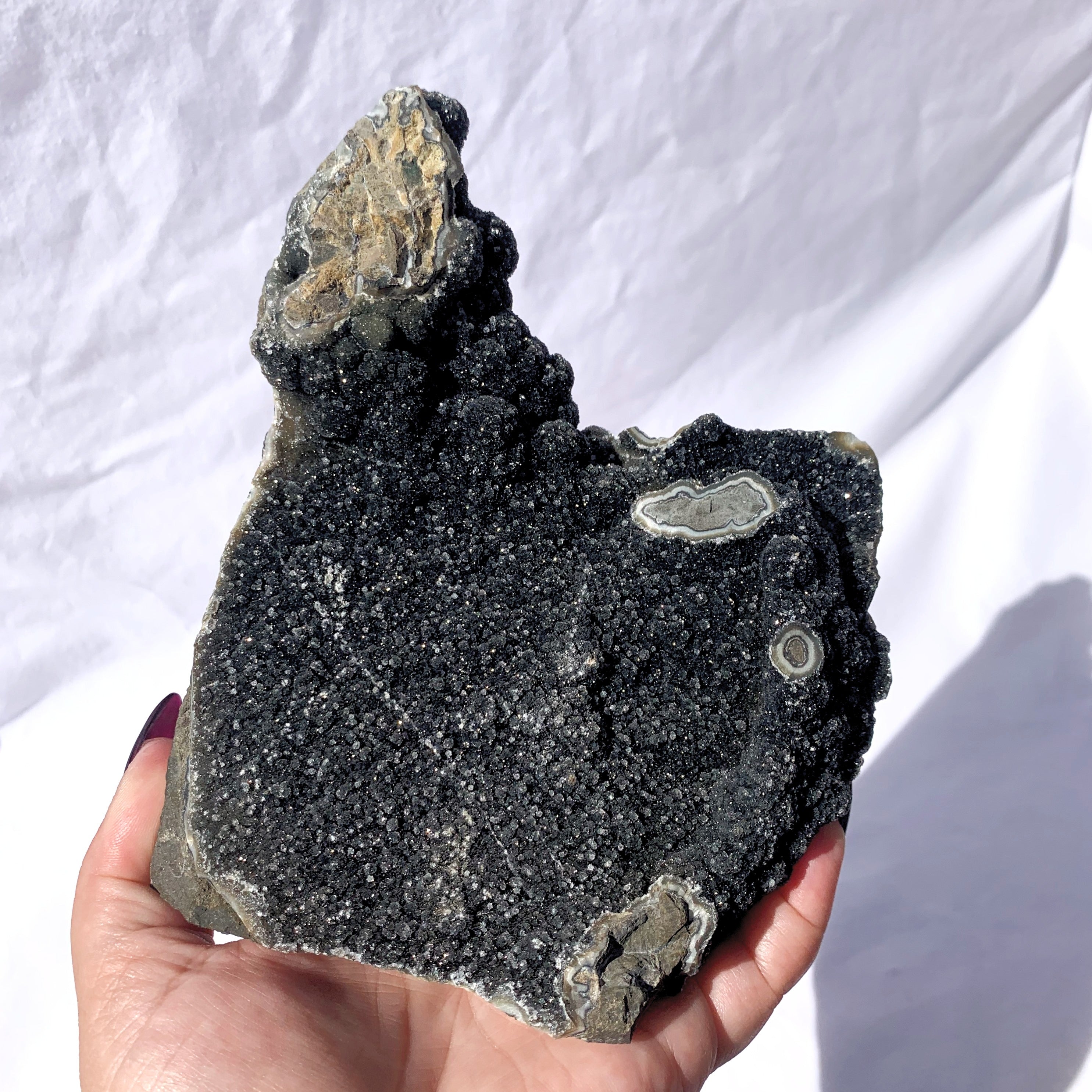 Black Amethyst Free Standing Cluster | Harry