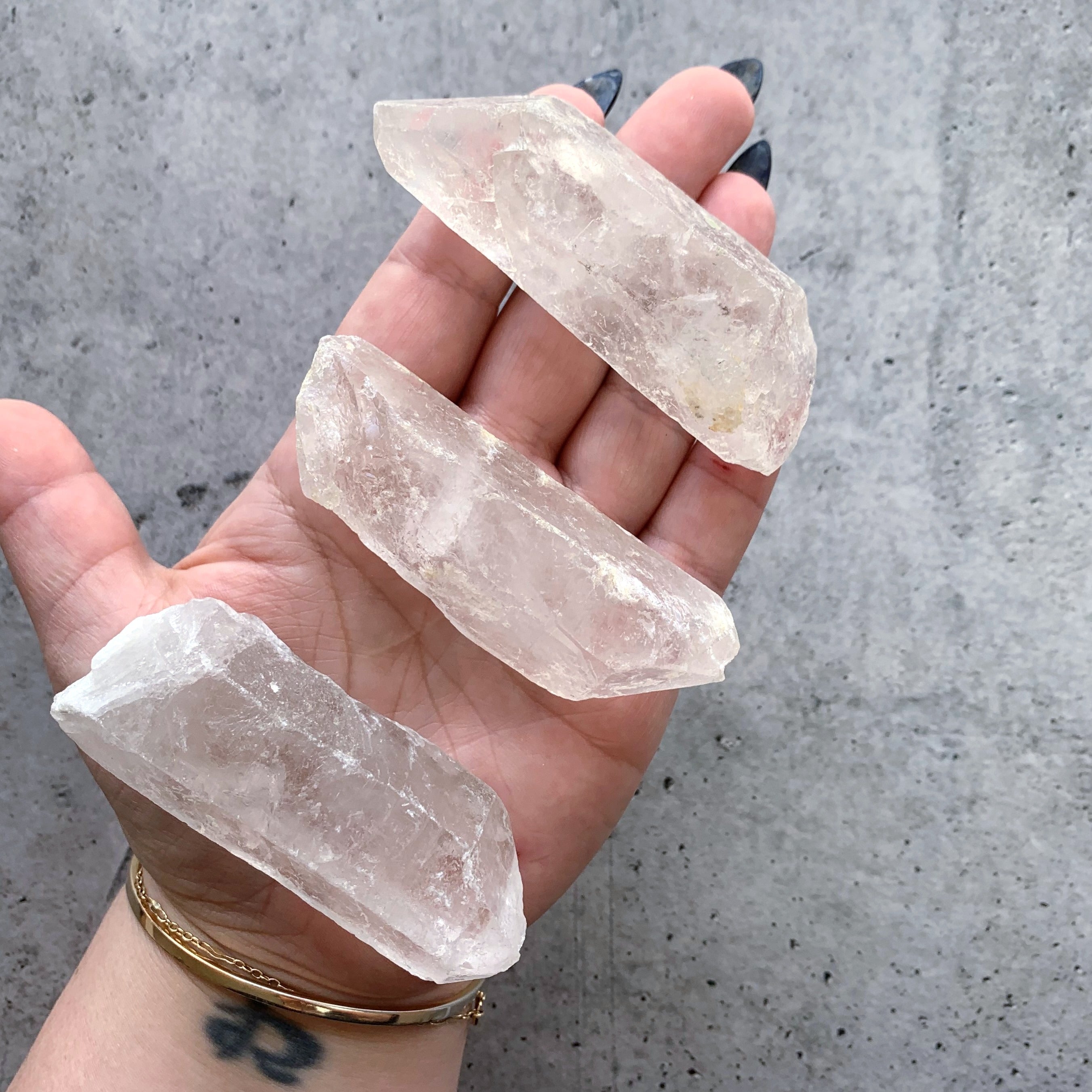 Clear Quartz Rough Natural Points | Large