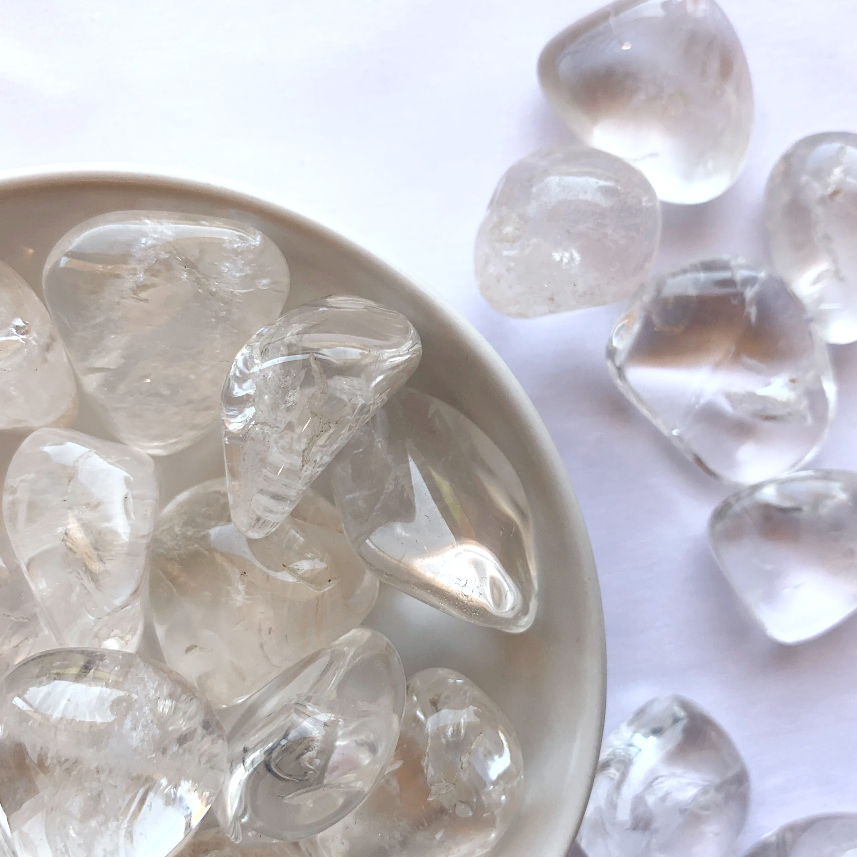 Clear Quartz Tumbles